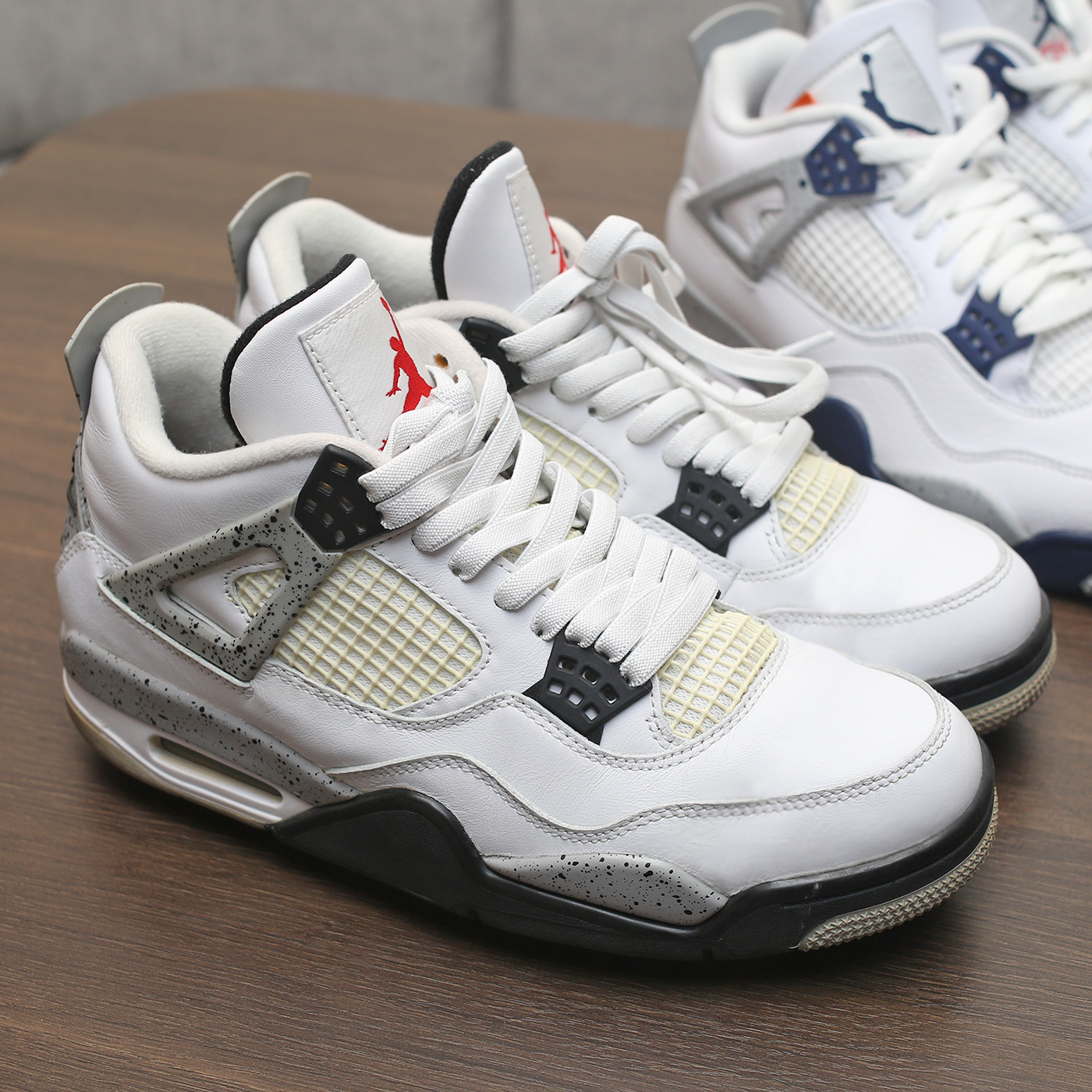 Jordan 4 Retro Midnight Navy, Jordan 4 Retro OG White Cement 2016 착용 스타일 - 5