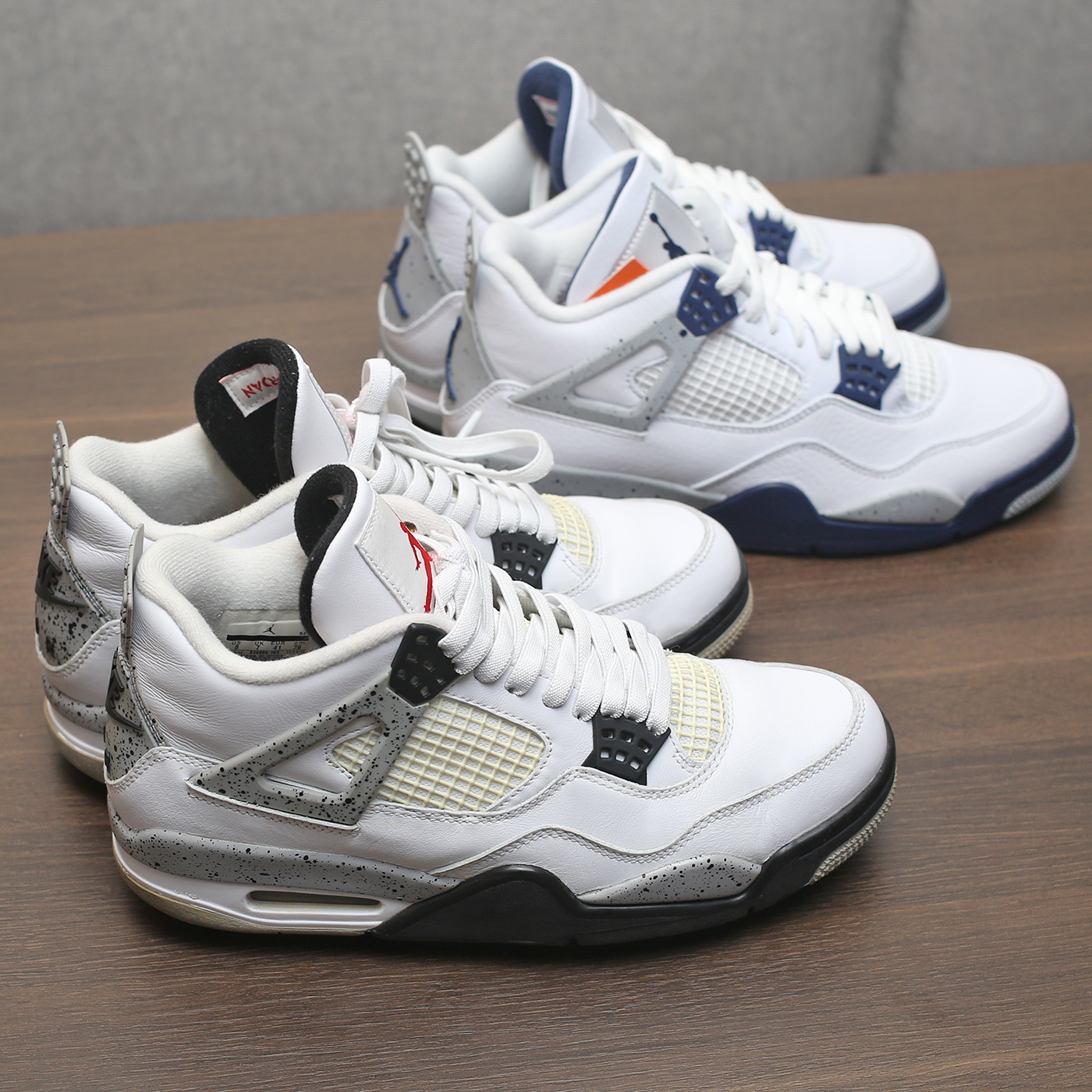 Jordan 4 Retro Midnight Navy, Jordan 4 Retro OG White Cement 2016 착용 스타일 - 2
