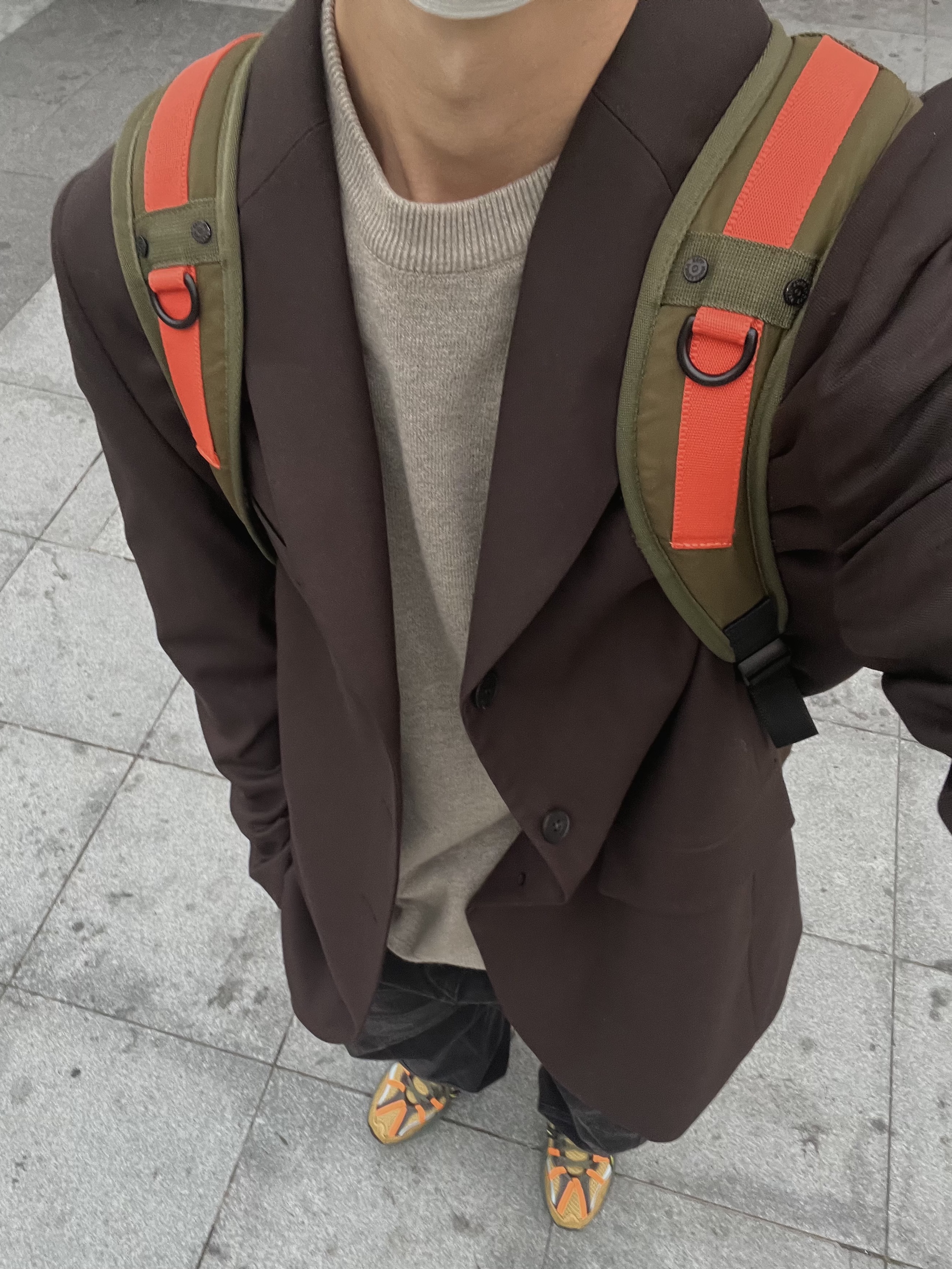 Asics x Andersson Bell Gel-Sonoma 15-50 Olive Oil Dark Brown 착용 스타일 - 1