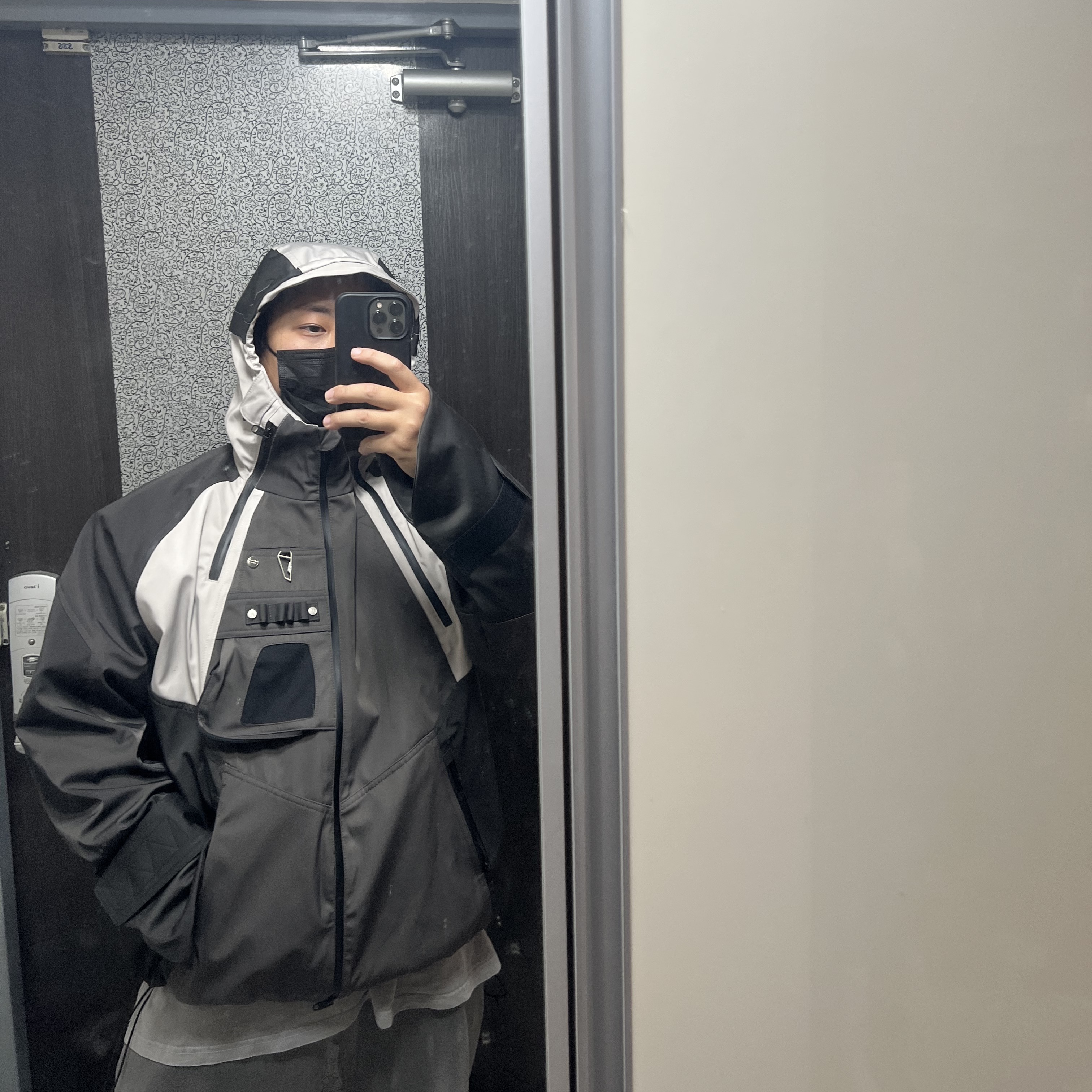 Undermycar Kame Multi Zip Turtle Shell Parka Driftwood - 22FW 착용 스타일