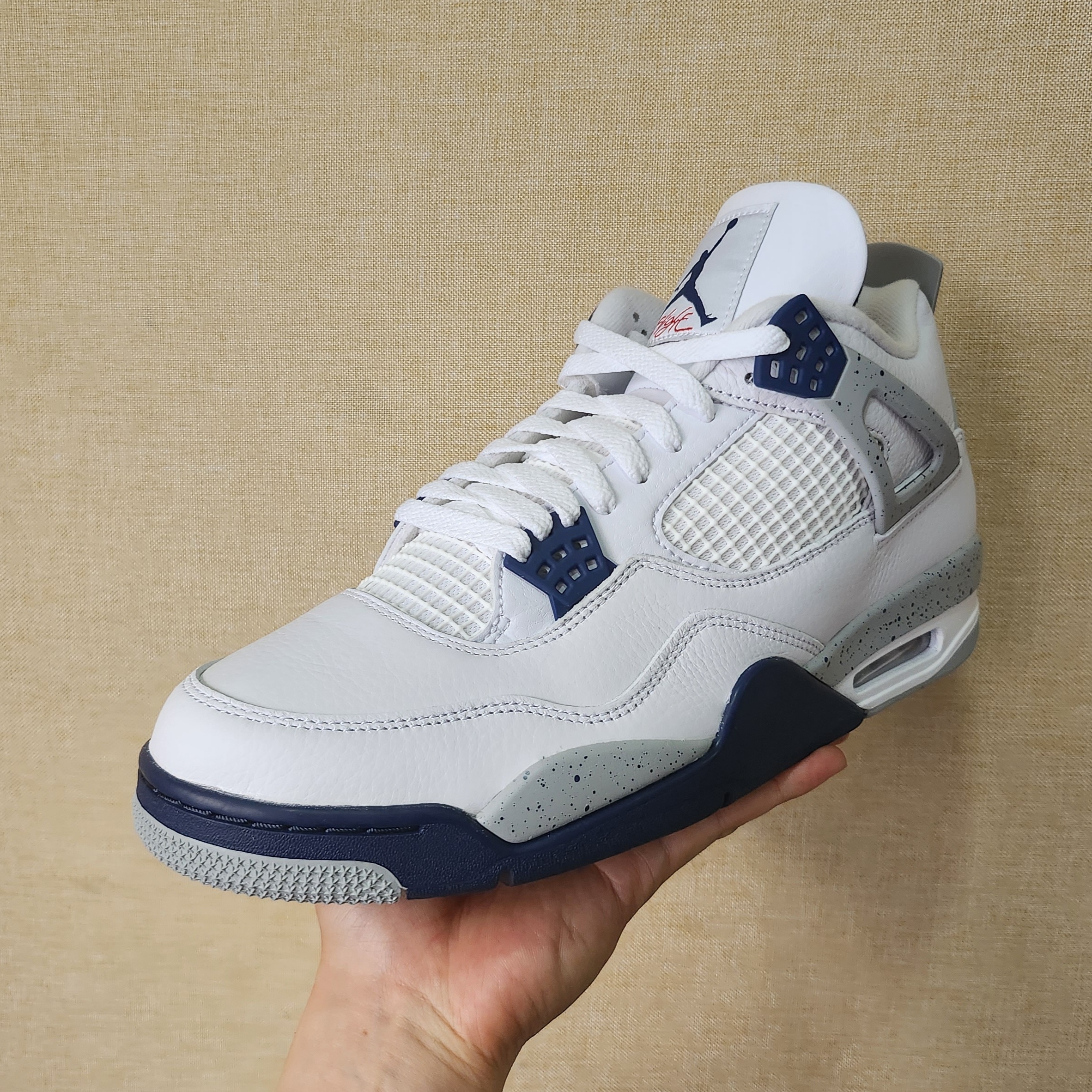 Jordan 4 Retro Midnight Navy 착용 스타일 - 1