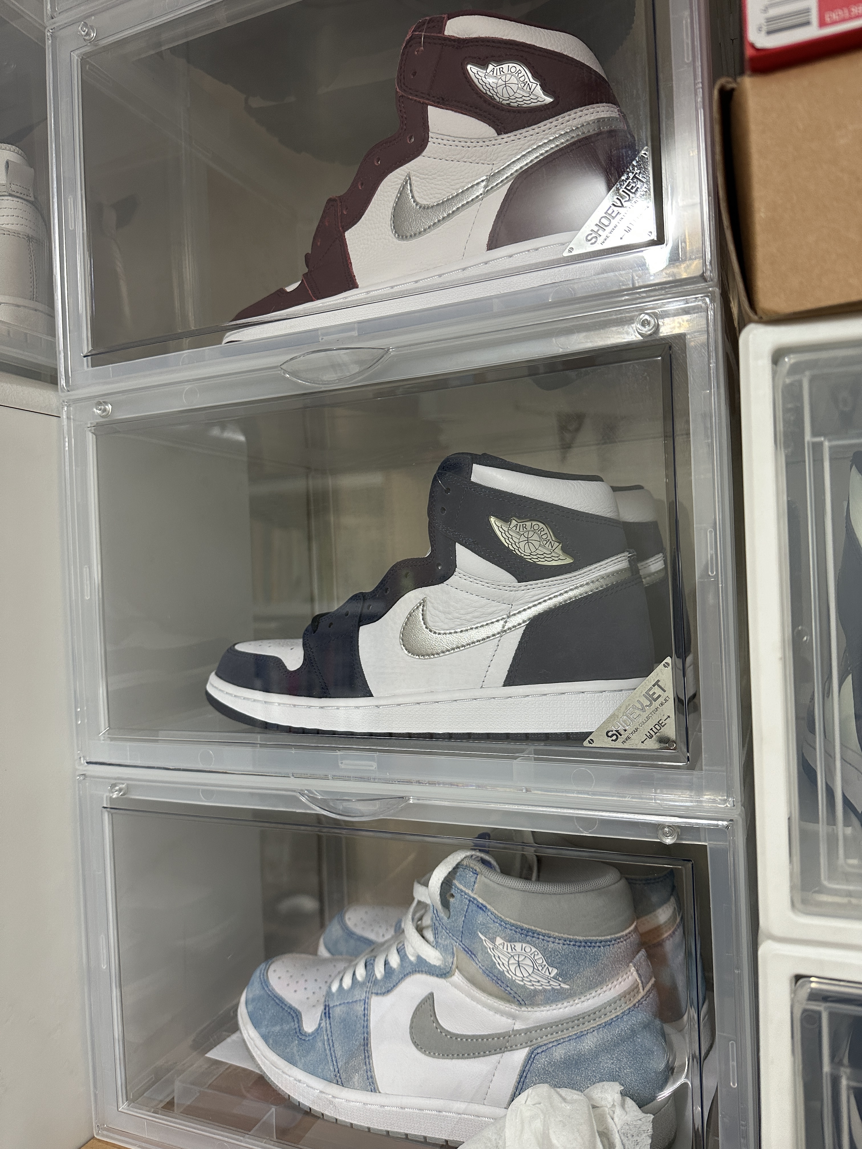 Jordan 1 Retro High OG Hyper Royal, Jordan 1 Retro High OG Bordeaux 착용 스타일 - 2