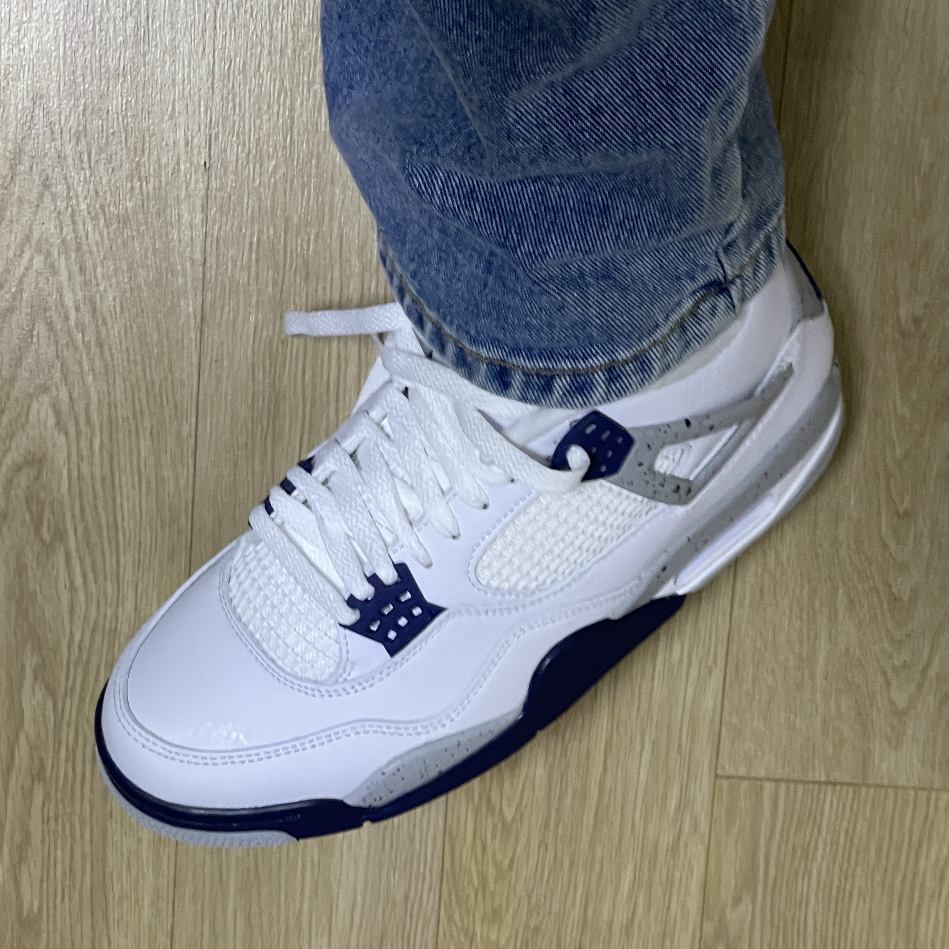 Jordan 4 Retro Midnight Navy 착용 스타일 - 2