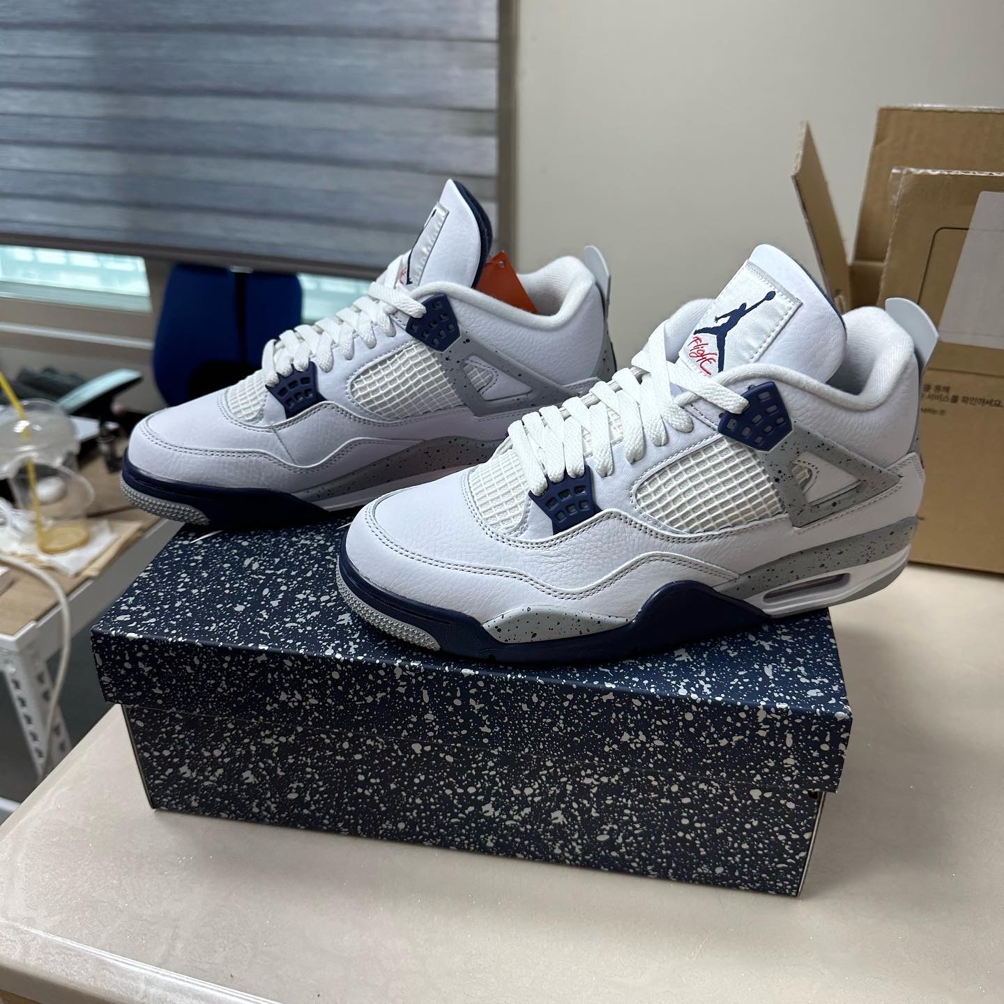Jordan 4 Retro Midnight Navy 착용 스타일 - 4