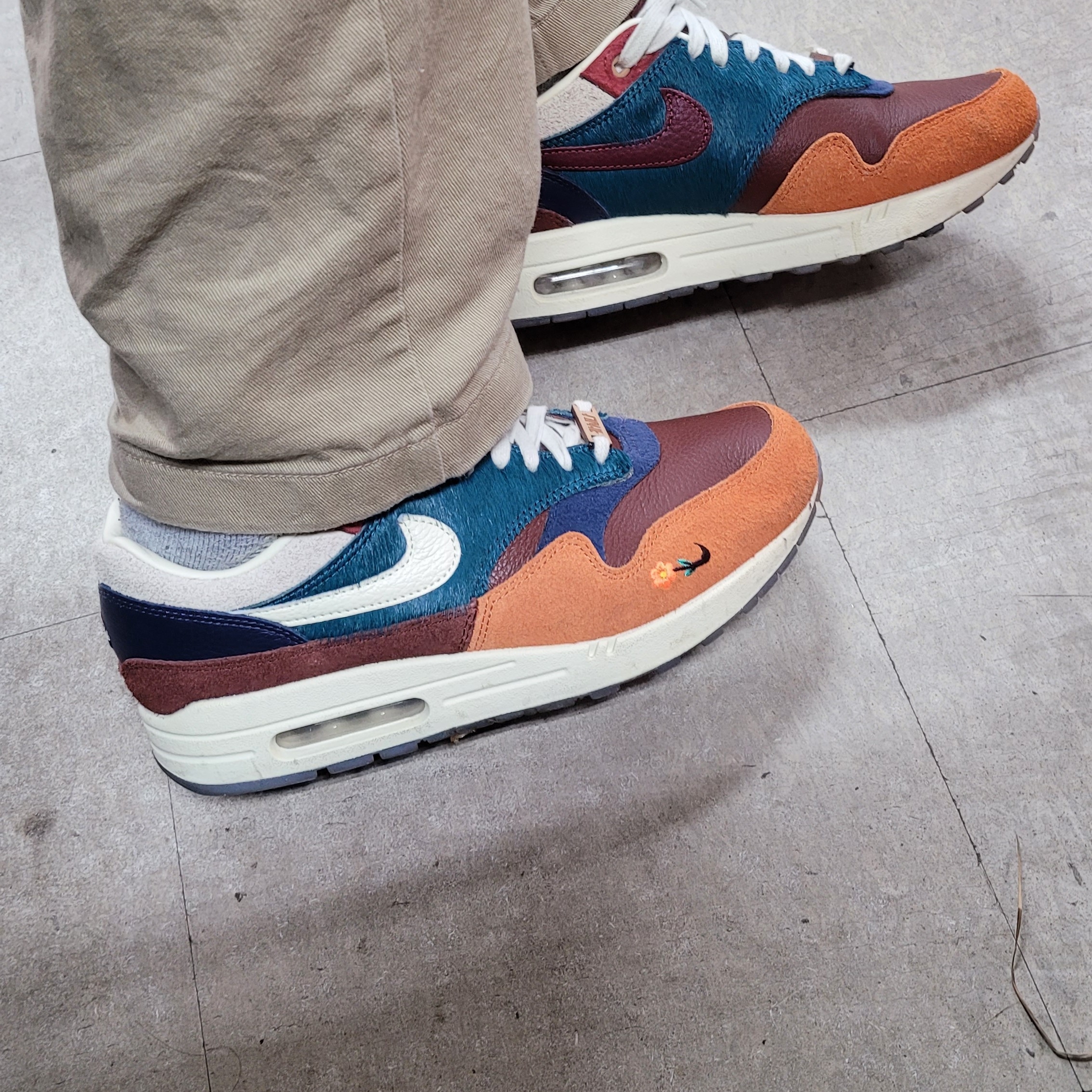 Nike x Kasina Air Max 1 SP Won-Ang Orange 착용 스타일 - 1
