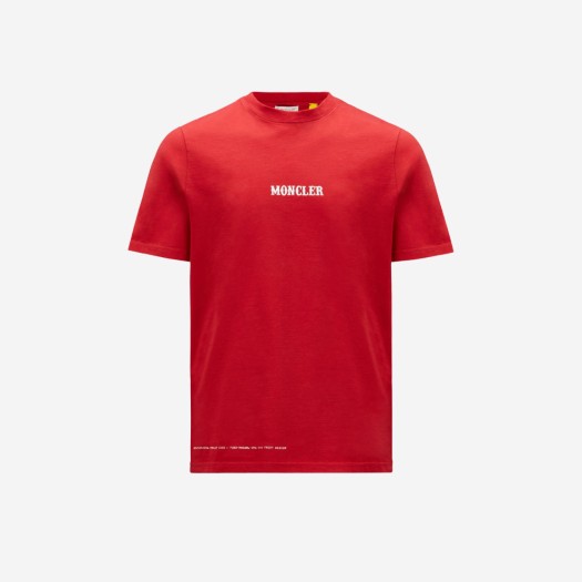 몽클레르 x 프라그먼트 서커스 모티프 티셔츠 레드 - 22FW