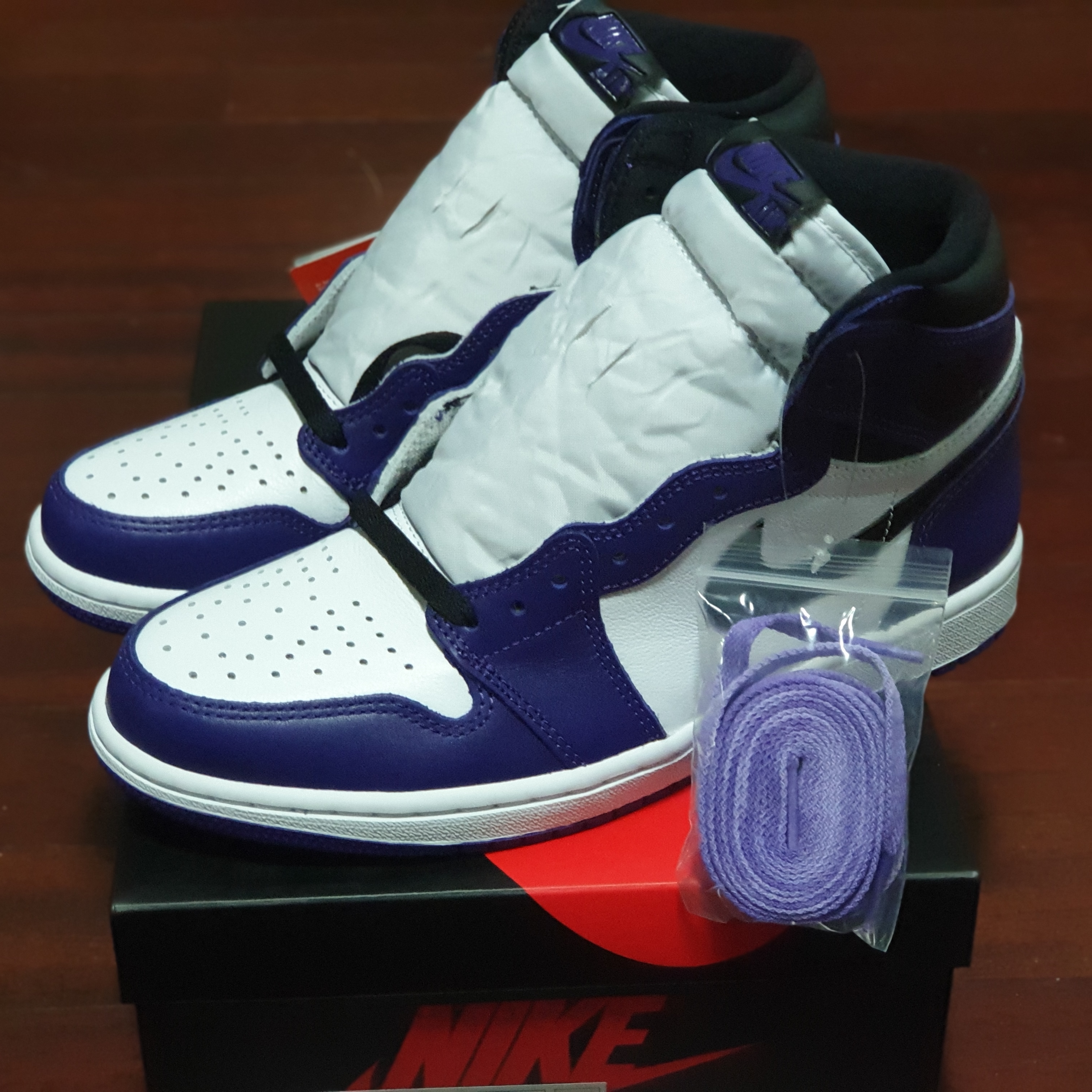 Jordan 1 Retro High OG Court Purple 2020 착용 스타일 - 2