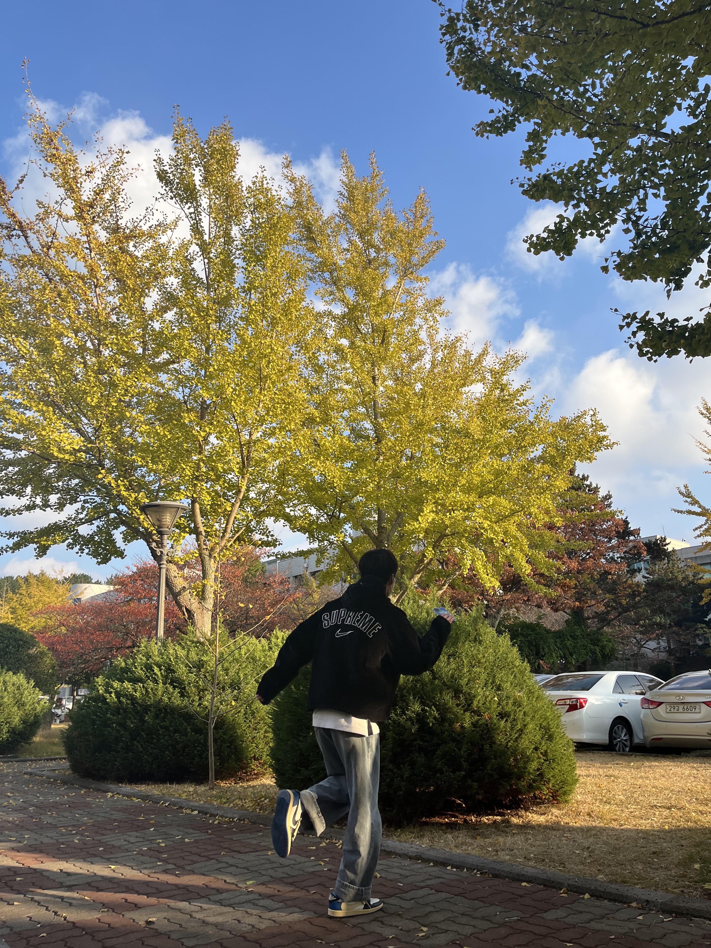 Supreme x Nike Arc Corduroy Hooded Jacket Black - 22SS, Jordan 1 x Travis Scott x Fragment Retro Low OG SP Military Blue 착용 스타일 - 2