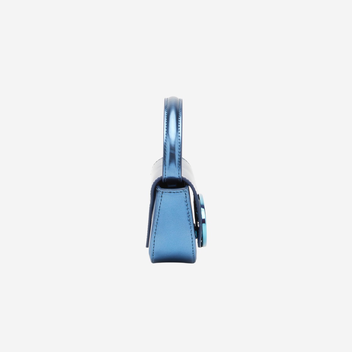 Diesel 1DR Mini Bag in Mirrored Leather Blue 상세 이미지 2