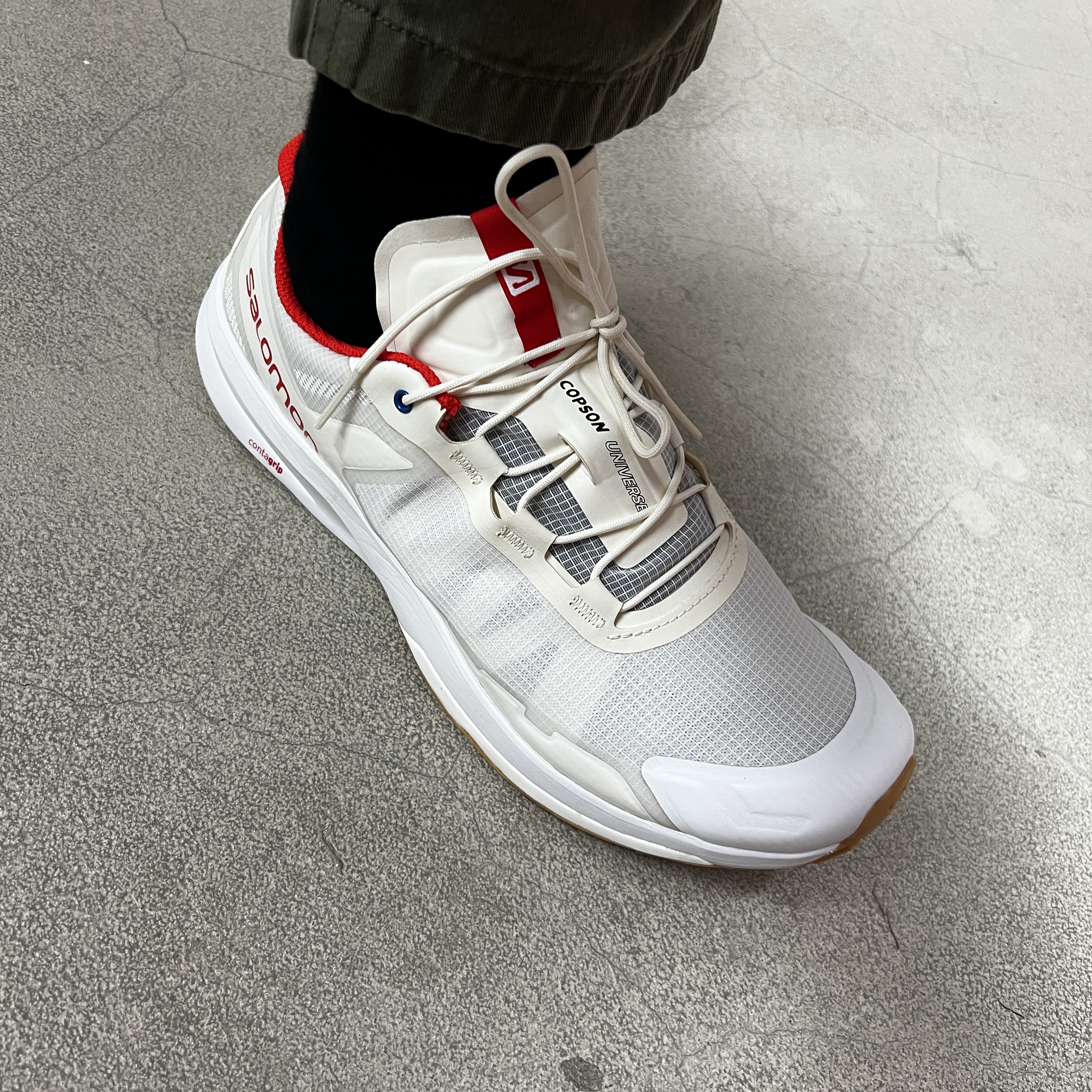 Salomon x Copson Ultra Raid White 착용 스타일