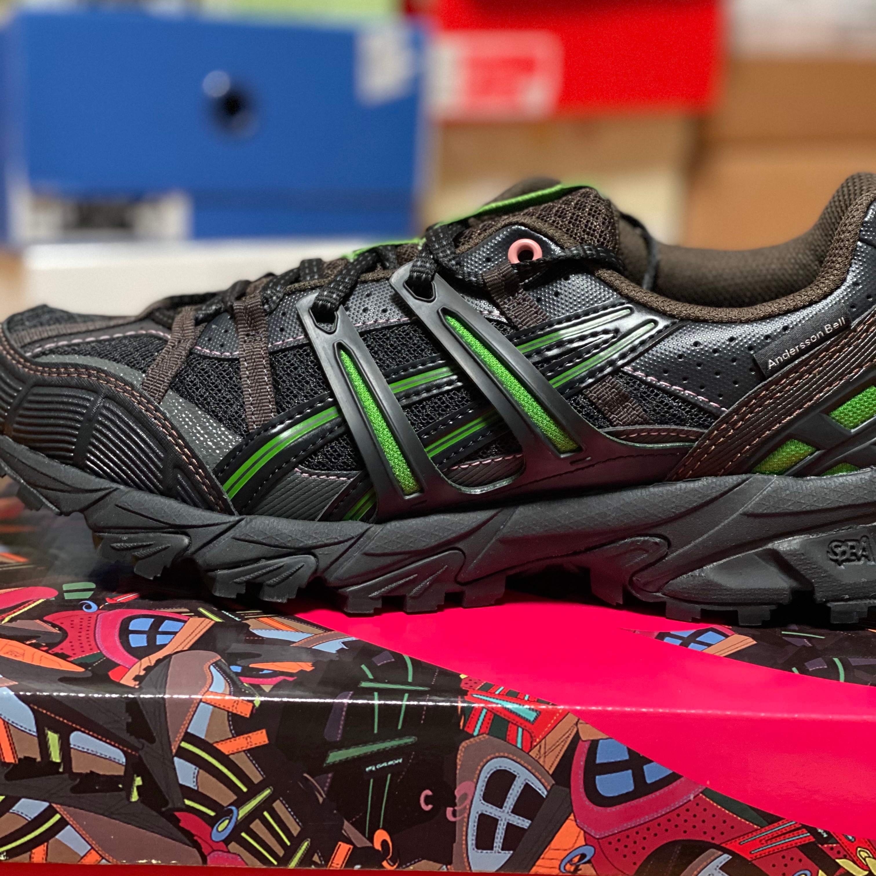 Asics x Andersson Bell Gel-Sonoma 15-50 Black Green 착용 스타일 - 1
