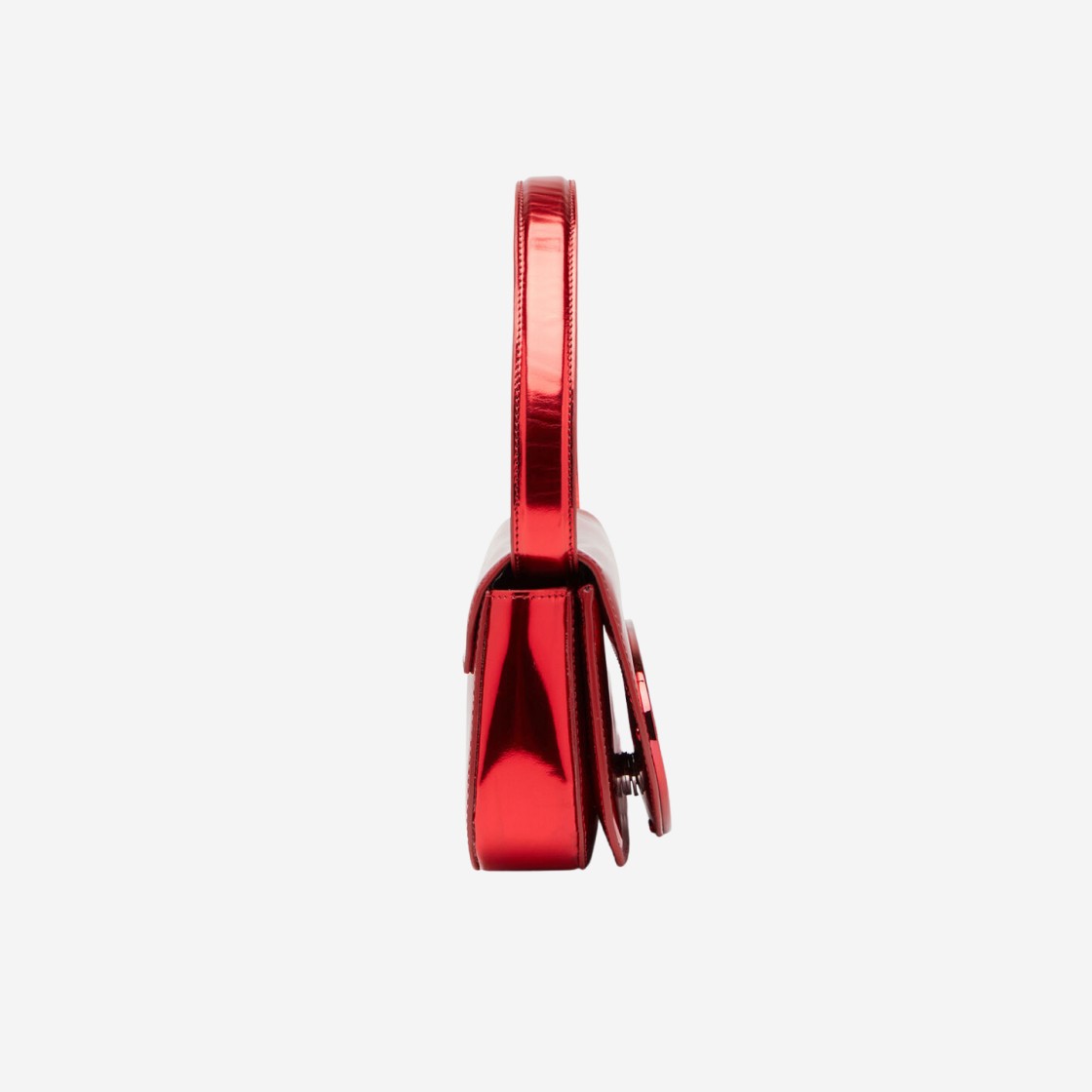 Diesel 1DR Shoulder Bag in Mirrored Leather Red 상세 이미지 2