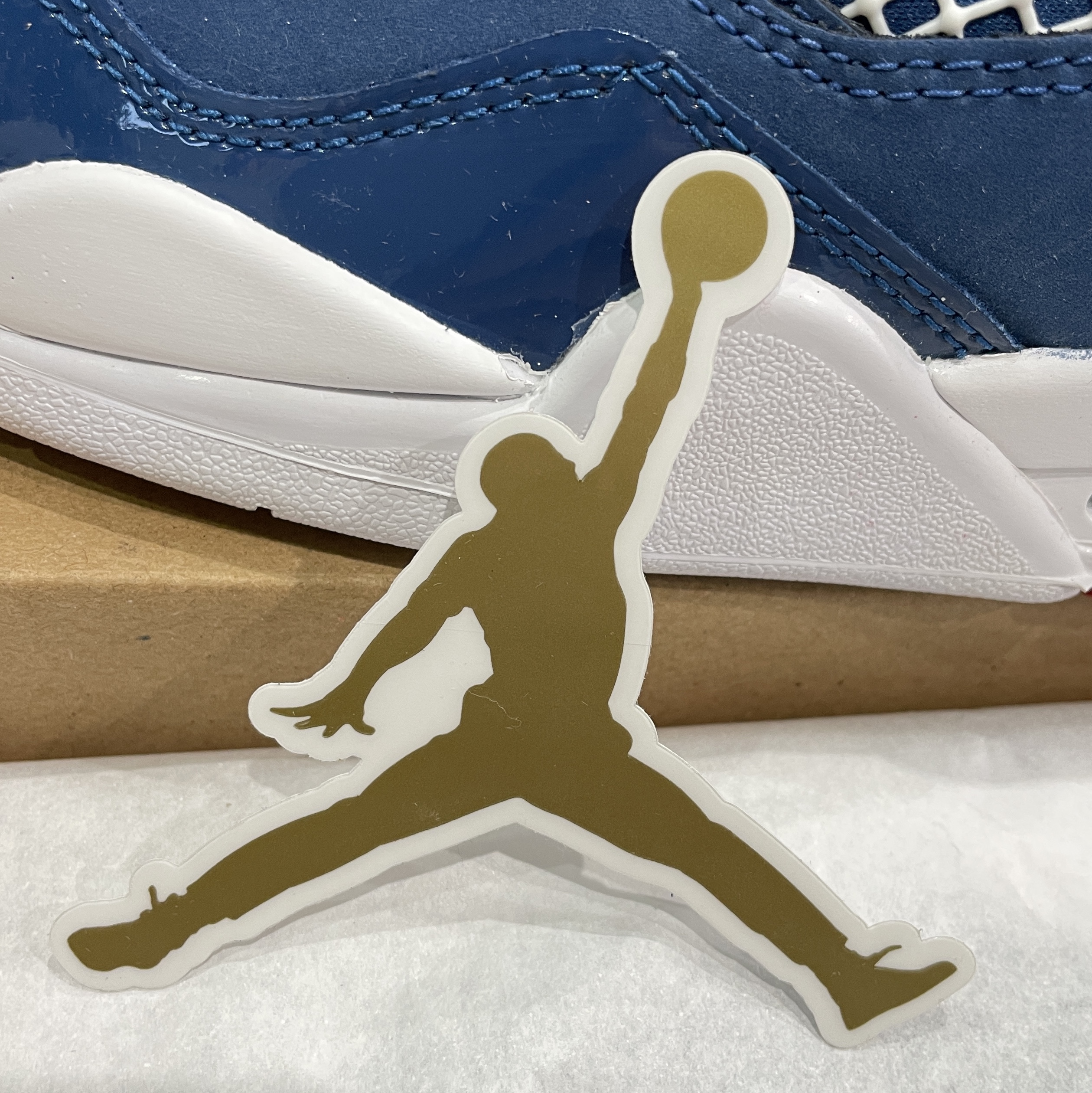 (GS) Jordan 4 Retro French Blue 착용 스타일 - 3
