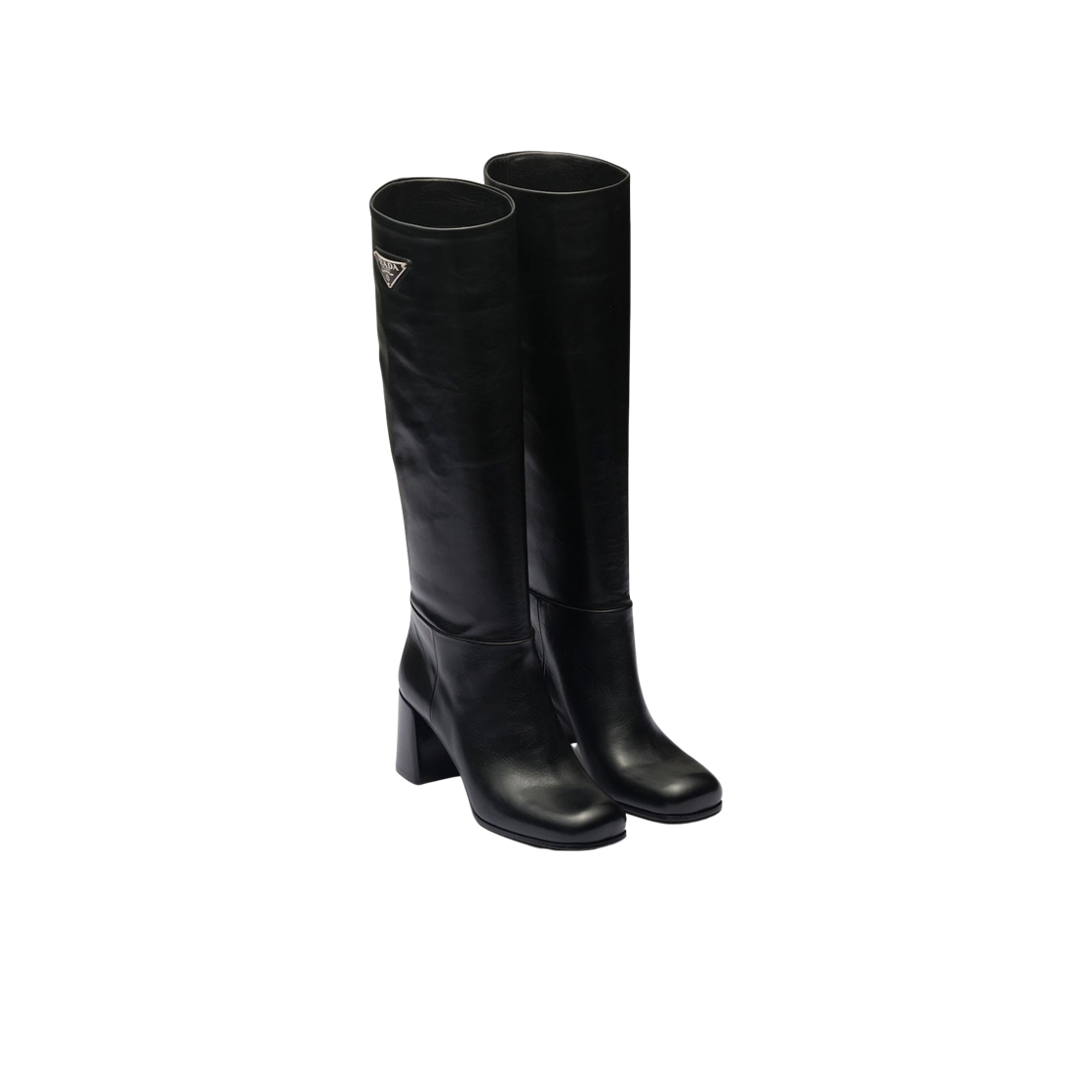 (W) 프라다 레더 부츠 블랙((W) Prada Leather Boots Black) - 2