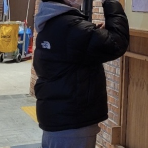 The North Face 1996 Eco Nuptse Jacket Black 착용 스타일 - 2