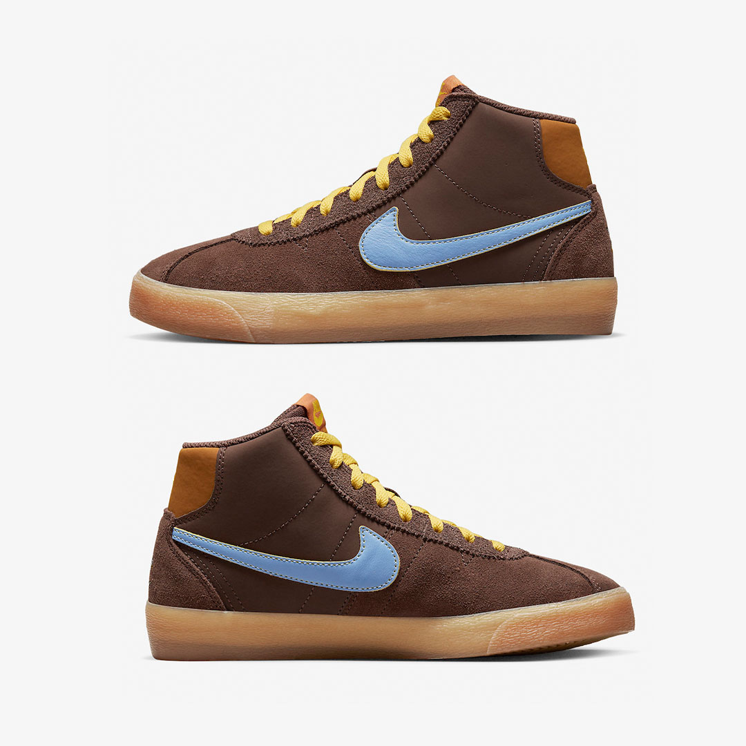 (W) Nike x Why So Sad? SB Bruin High Light Chocolate 착용 스타일 - 3