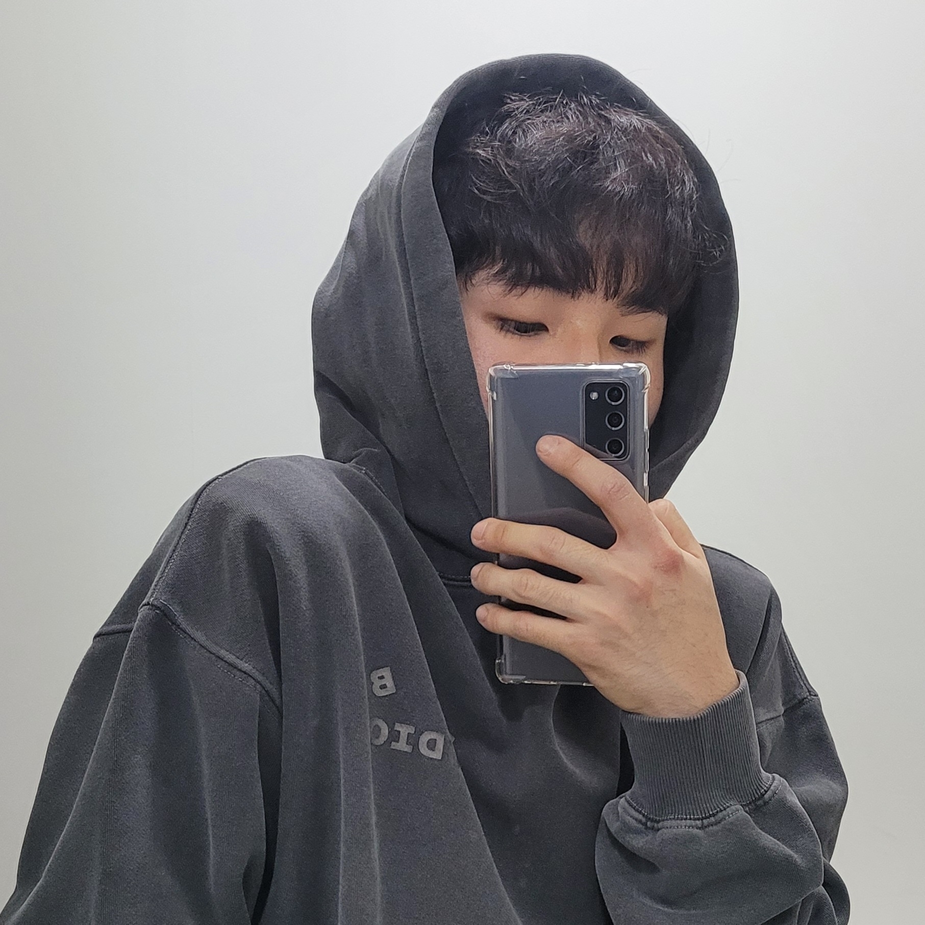 IAB Studio Pigment Hoodie & Sack Black, IAB Studio Pigment Hoodie Black 착용 스타일