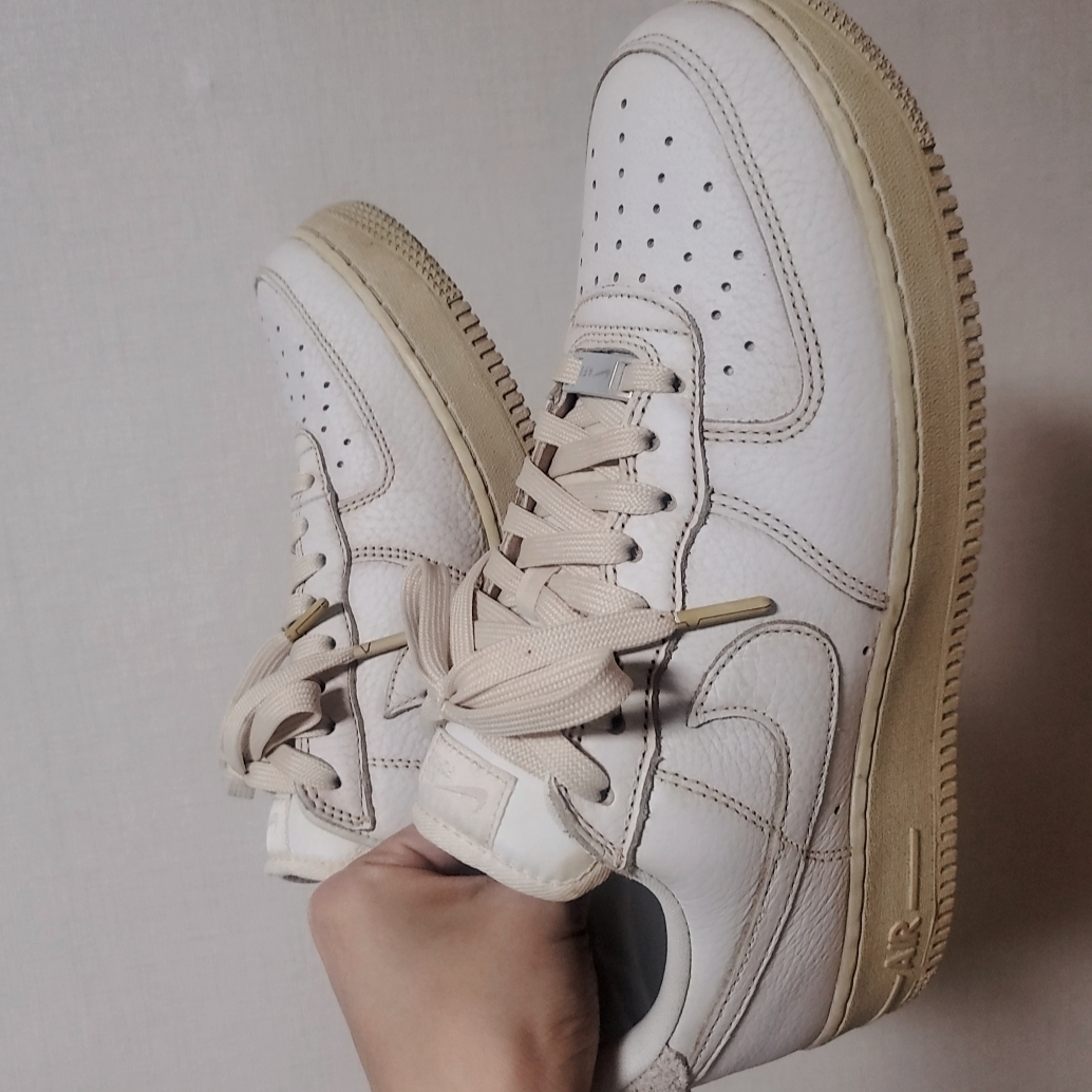 Nike Air Force 1 '07 Craft Vast Grey, Nike Air Force 1 '07 Craft Triple White 착용 스타일 - 5