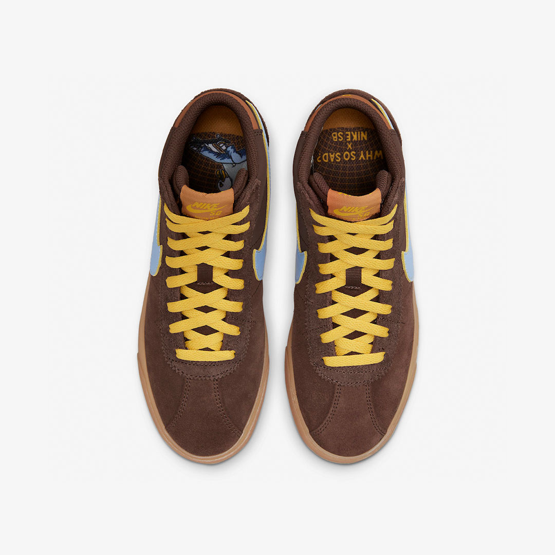 (W) Nike x Why So Sad? SB Bruin High Light Chocolate 착용 스타일 - 4