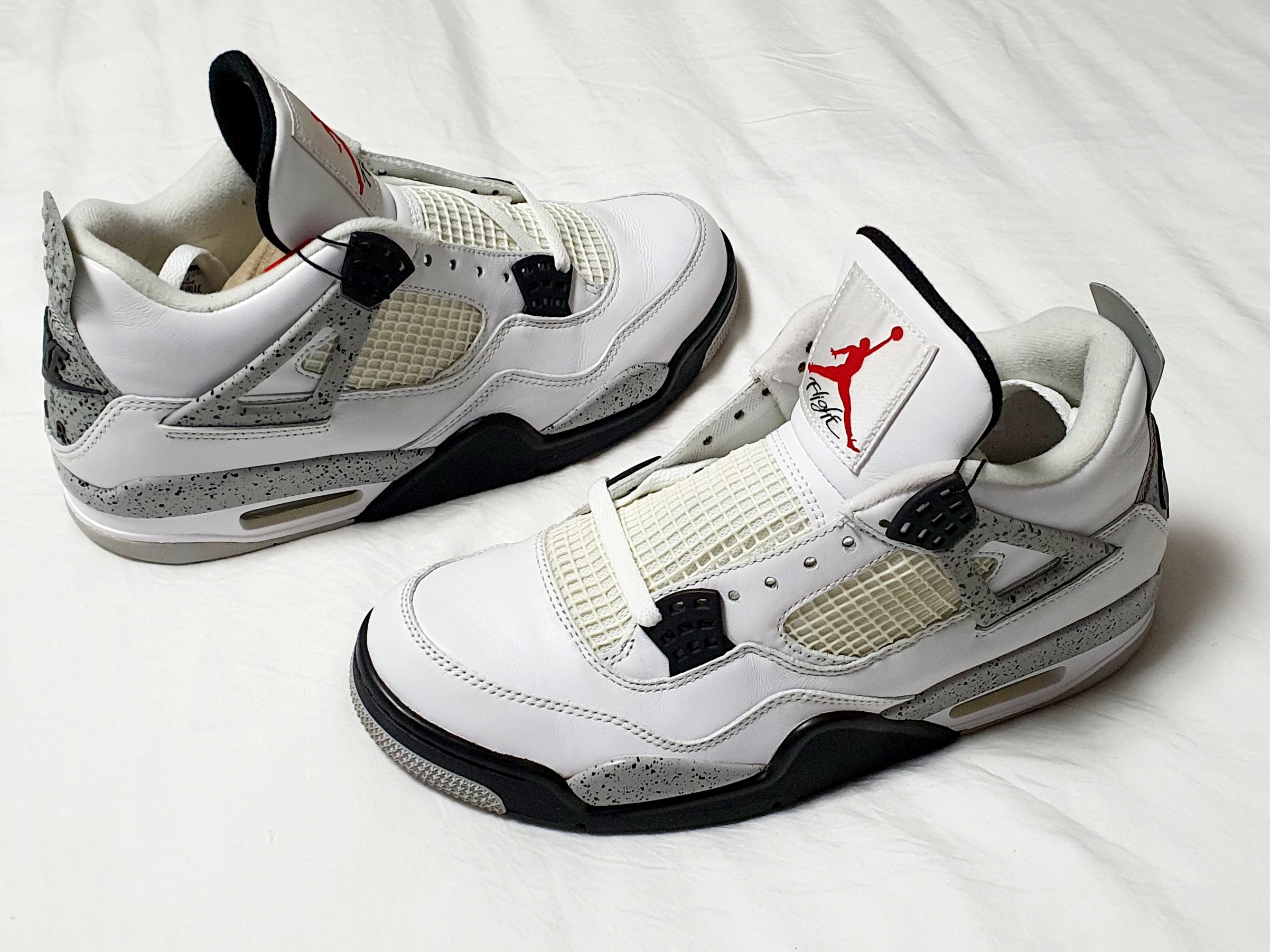 Jordan 4 Retro OG White Cement 2016 착용 스타일 - 5