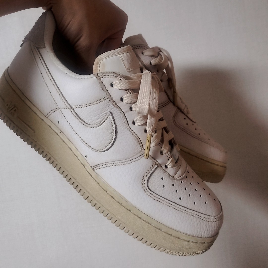 Nike Air Force 1 '07 Craft Vast Grey, Nike Air Force 1 '07 Craft Triple White 착용 스타일 - 2