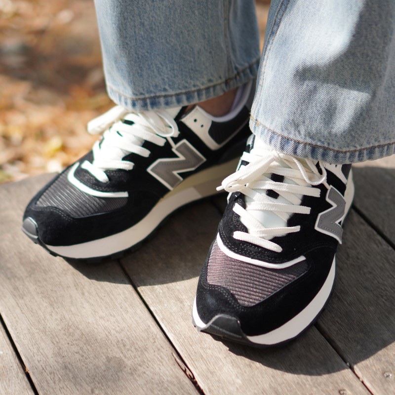 New Balance 574 Legacy Black 착용 스타일 - 2