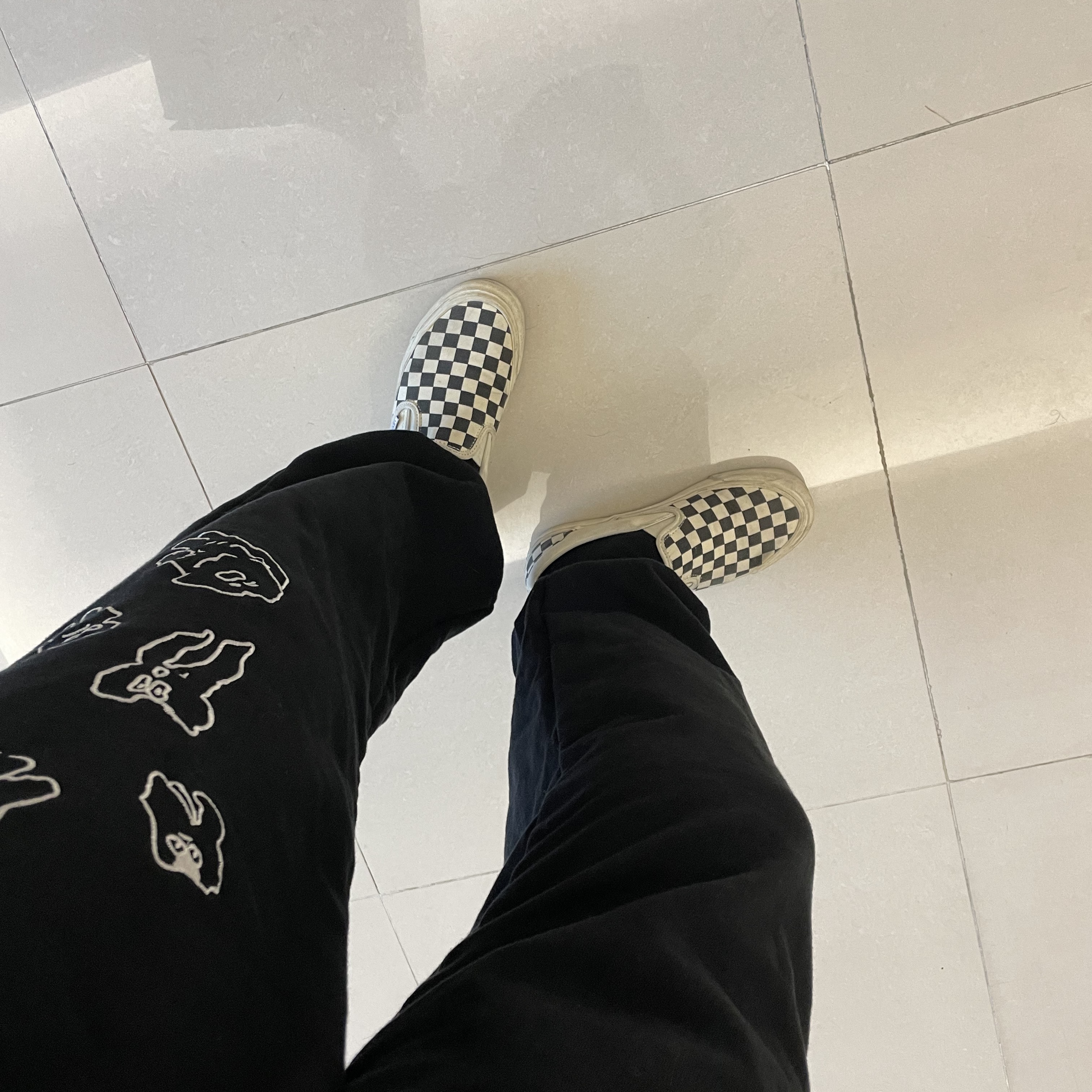 Vans Vault OG Classic Slip-On Checkerboard 착용 스타일