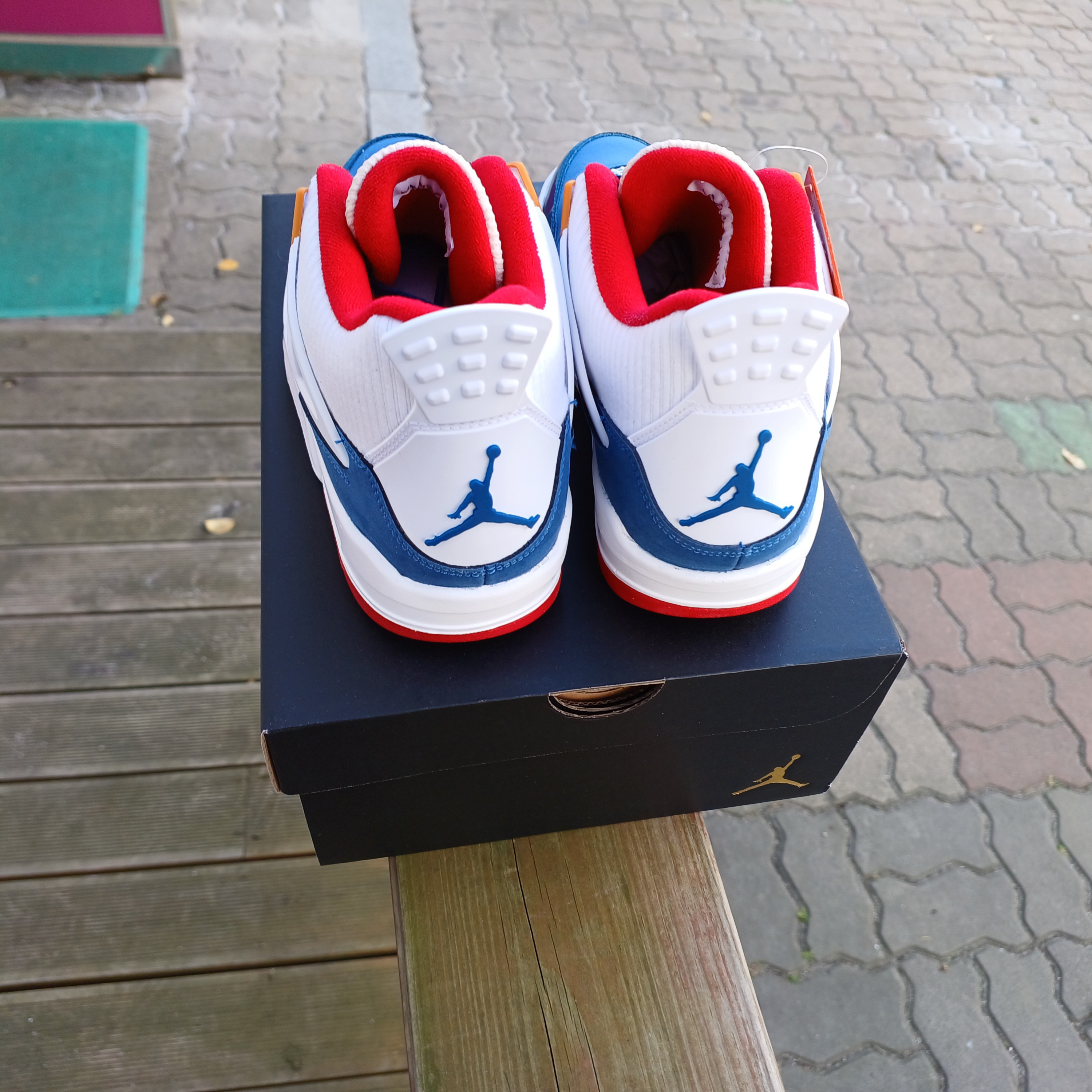 (GS) Jordan 4 Retro French Blue 착용 스타일 - 4