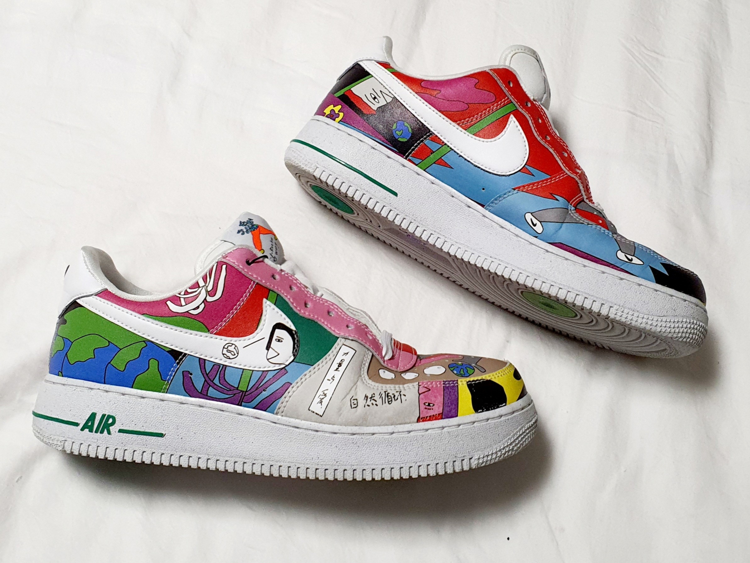 Nike x Ruohan Wang Air Force 1 Low Flyleather 착용 스타일 - 3
