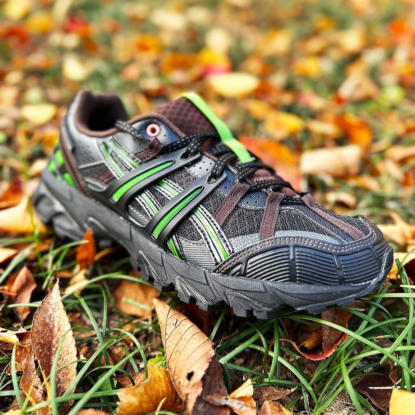 Asics x Andersson Bell Gel-Sonoma 15-50 Black Green 착용 스타일 - 1