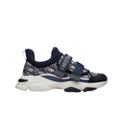 Dior D-Wander Sneakers Technical Fabric Deep Blue Dior Oblique