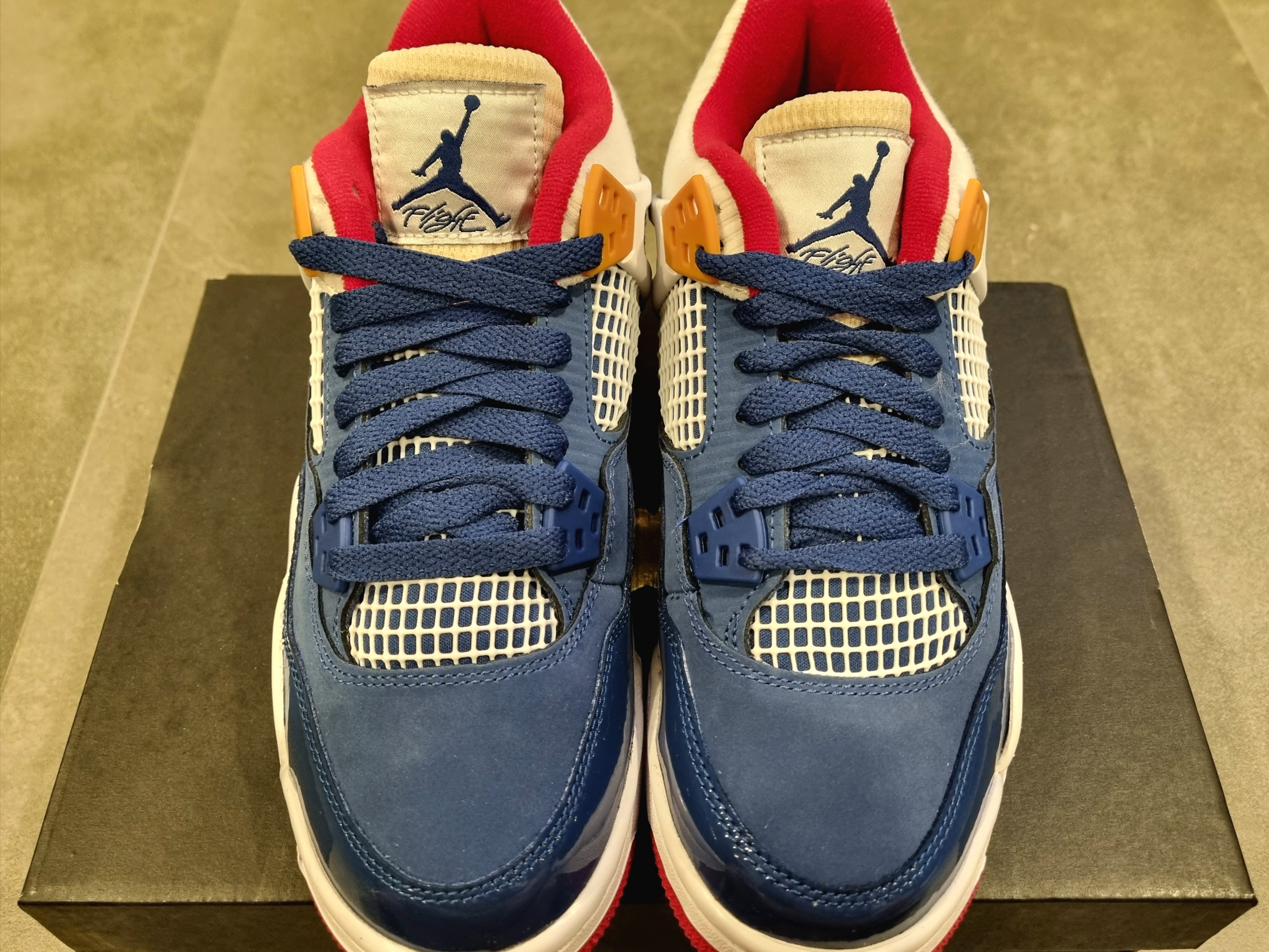 (GS) Jordan 4 Retro French Blue 착용 스타일 - 3