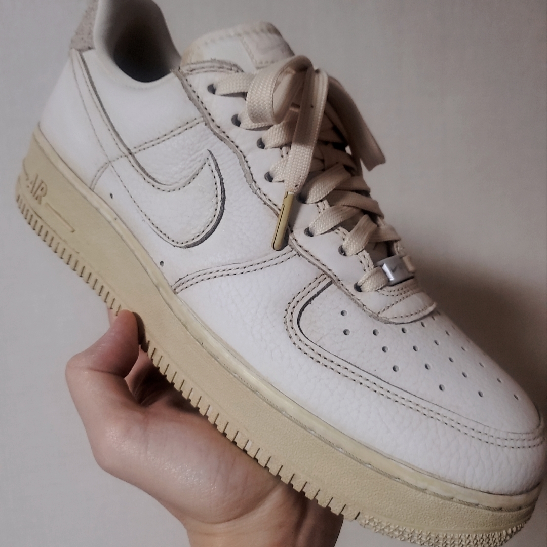 Nike Air Force 1 '07 Craft Vast Grey, Nike Air Force 1 '07 Craft Triple White 착용 스타일 - 3