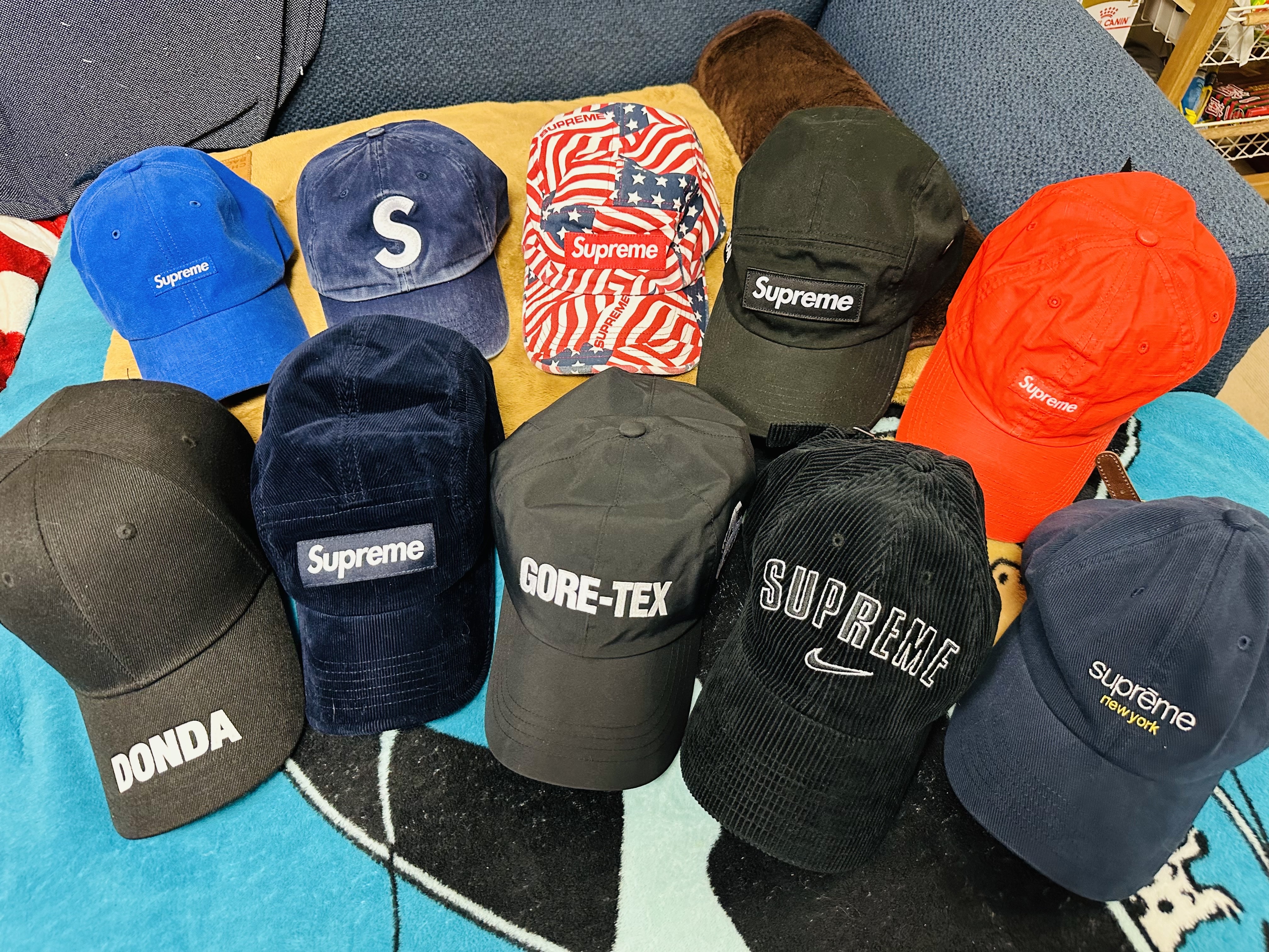 Supreme x Nike Arc Corduroy 6-Panel Black - 22SS 착용 스타일
