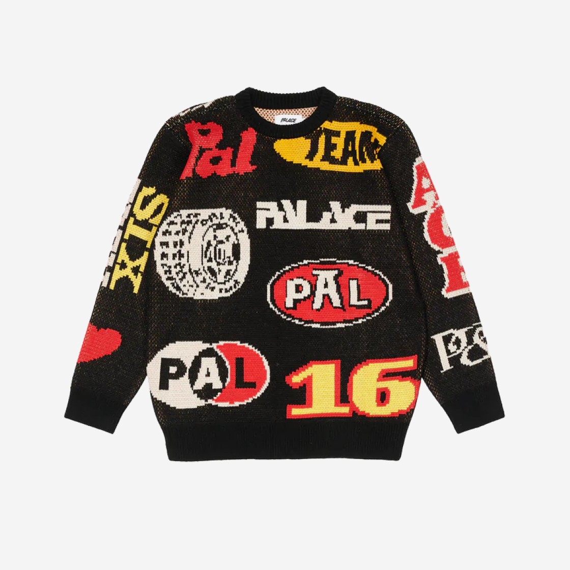 Palace Gassed Knit Black - 22FW 상세 이미지 1