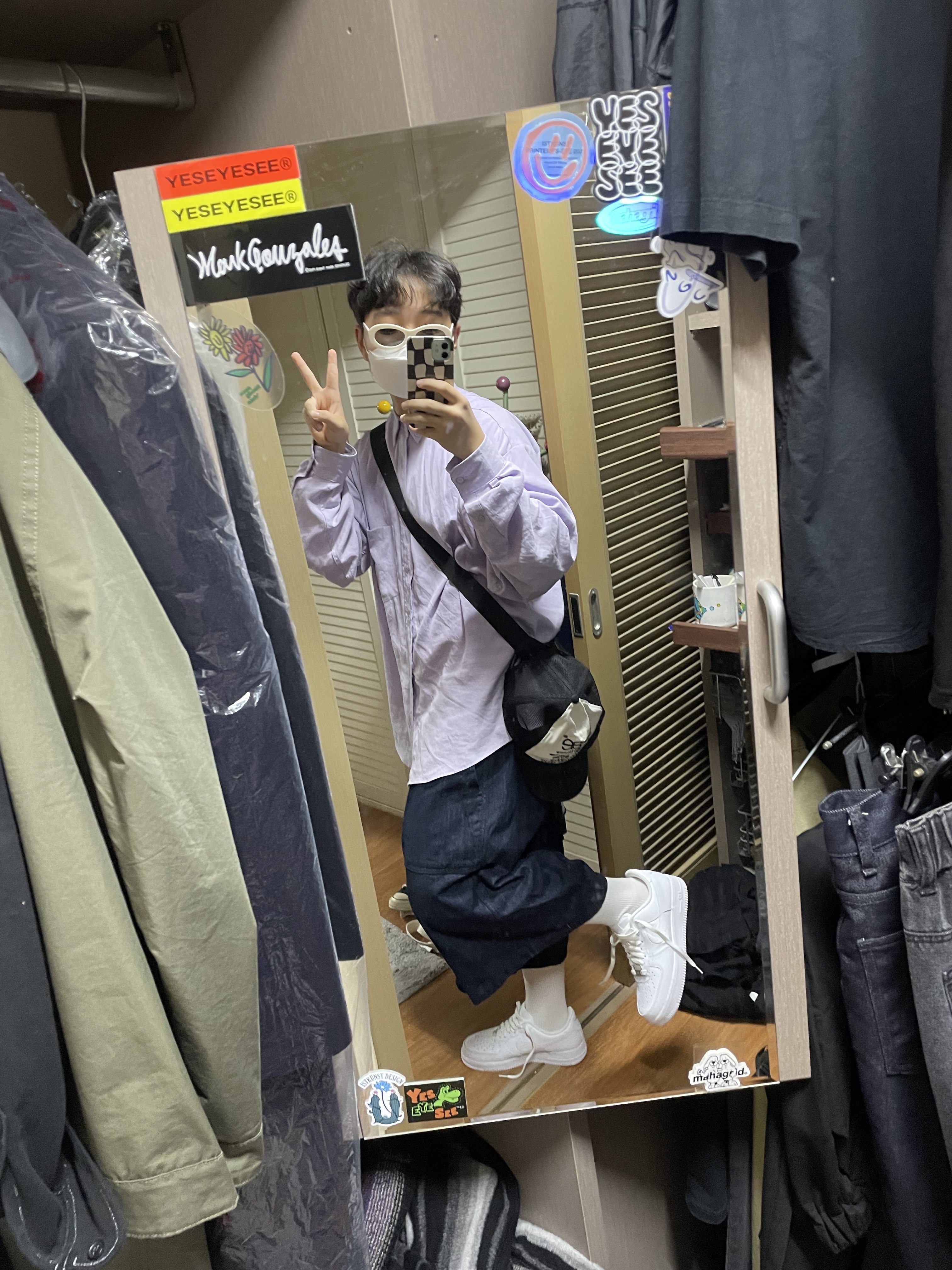 Nike Air Force 1 '07 Low White 착용 스타일 - 1