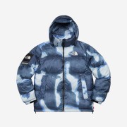 Supreme x The North Face Bleached Denim Print Nuptse Jacket Indigo - 21FW