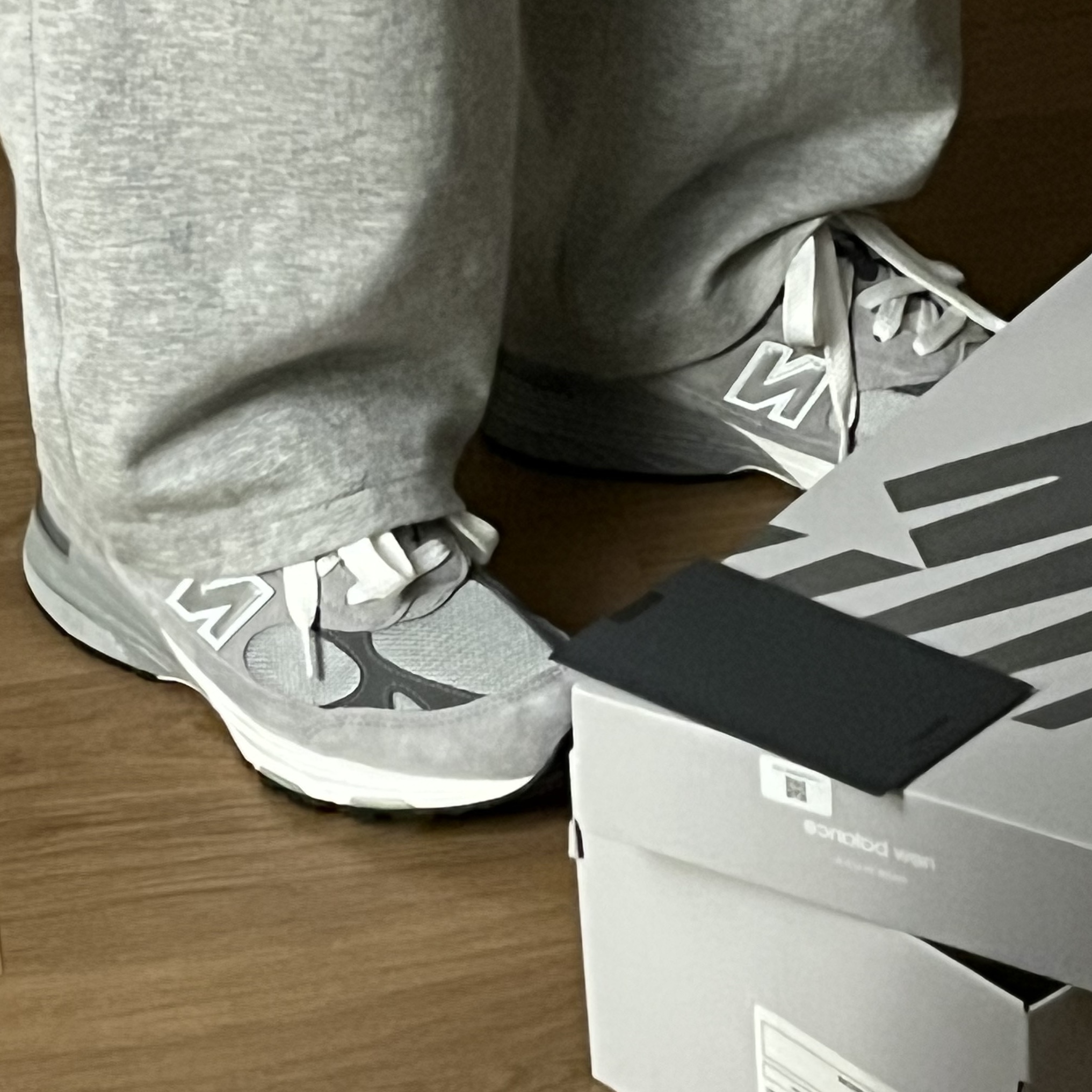 New Balance 993 Made in USA Grey - D Standard 착용 스타일