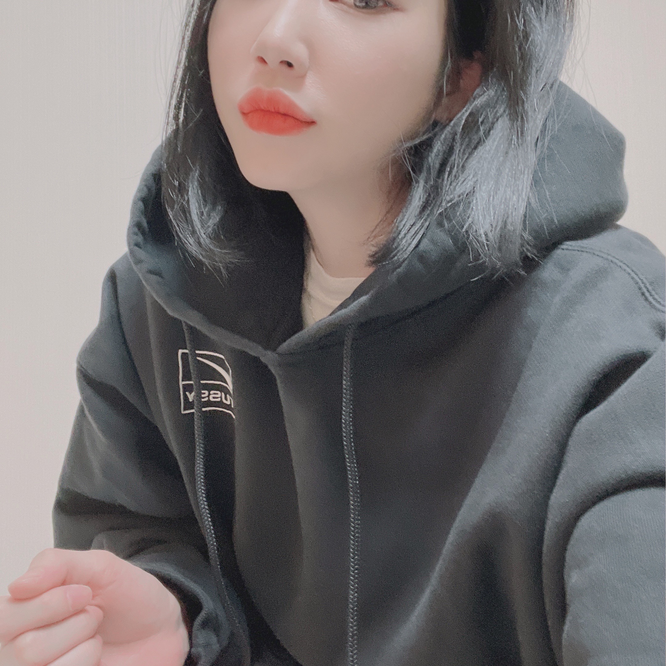 Nike x Stussy NRG RA Washed Pullover Hoodie Black (DN4028-010) 착용 스타일 - 2