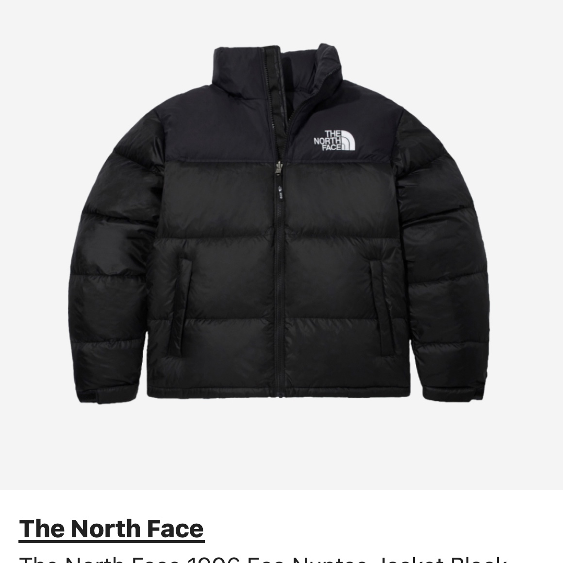 The North Face 1996 Eco Nuptse Jacket Black 착용 스타일