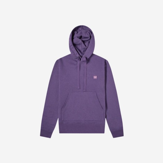 Acne Studios Ferris Face Hooded Sweatshirt Electric Purple