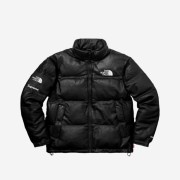 Supreme x The North Face Leather Nuptse Jacket Black - 17FW