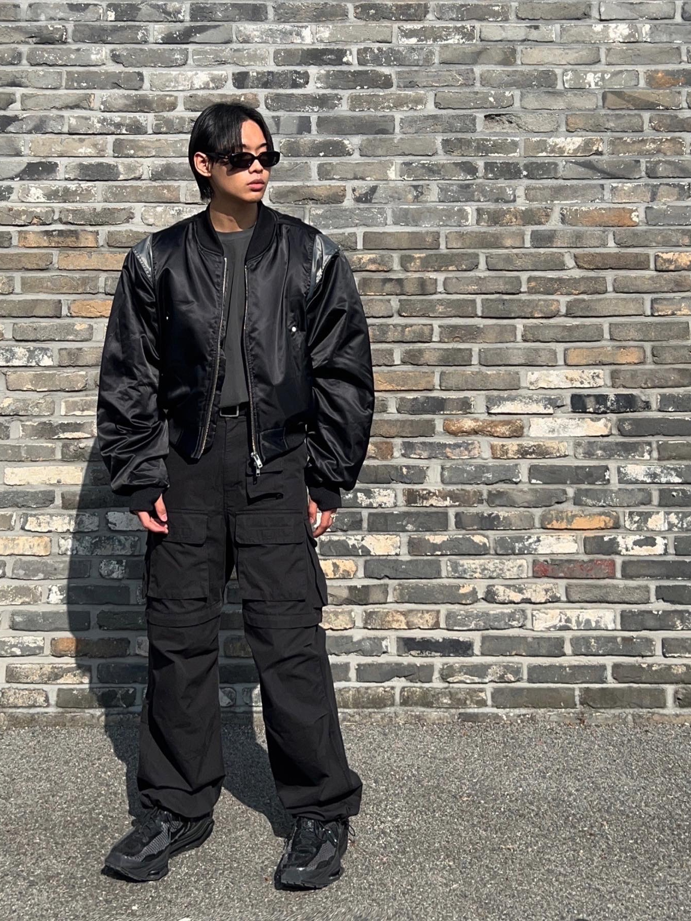 Nike x Matthew M Williams Zoom 004 Triple Black 착용 스타일 - 2