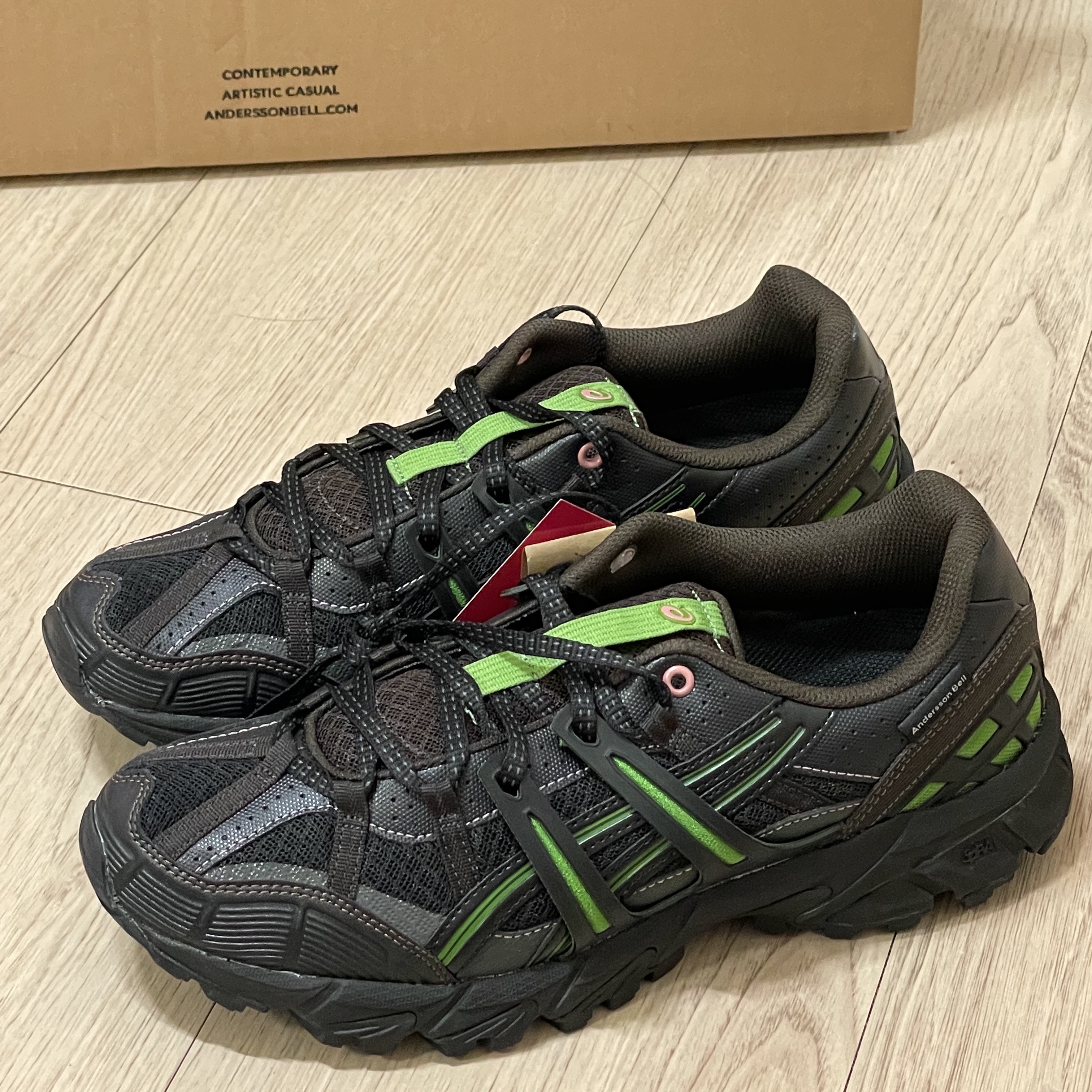 Asics x Andersson Bell Gel-Sonoma 15-50 Black Green 착용 스타일 - 4