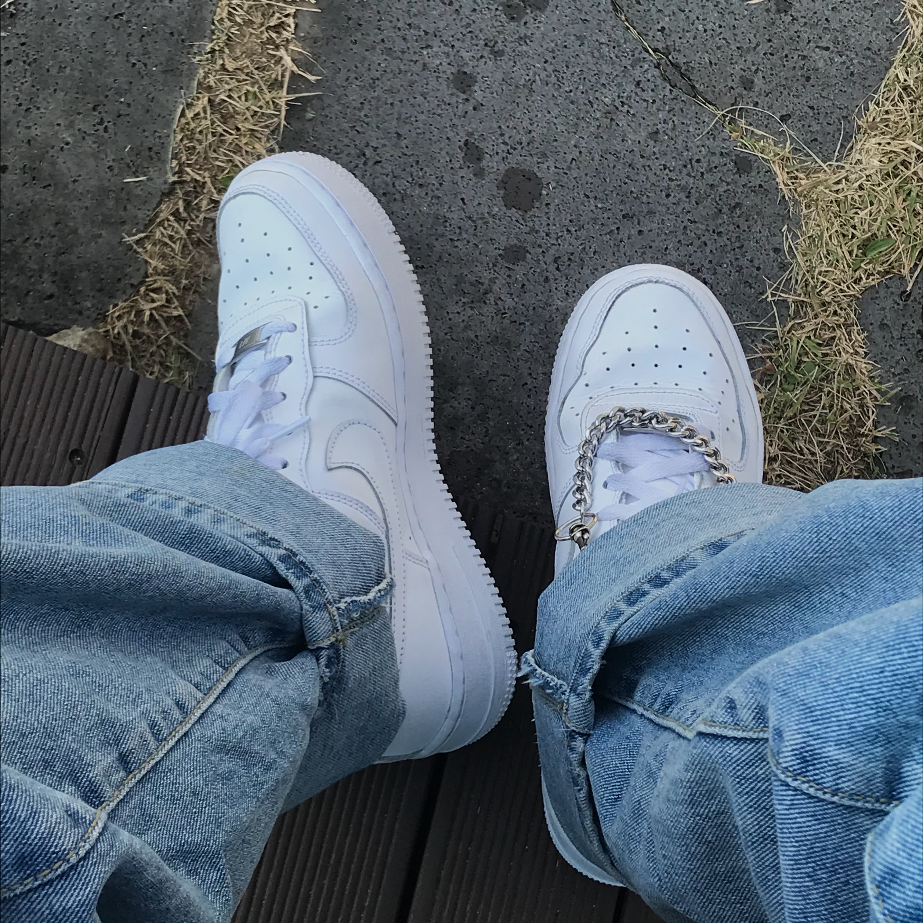 Nike Air Force 1 '07 Low White 착용 스타일