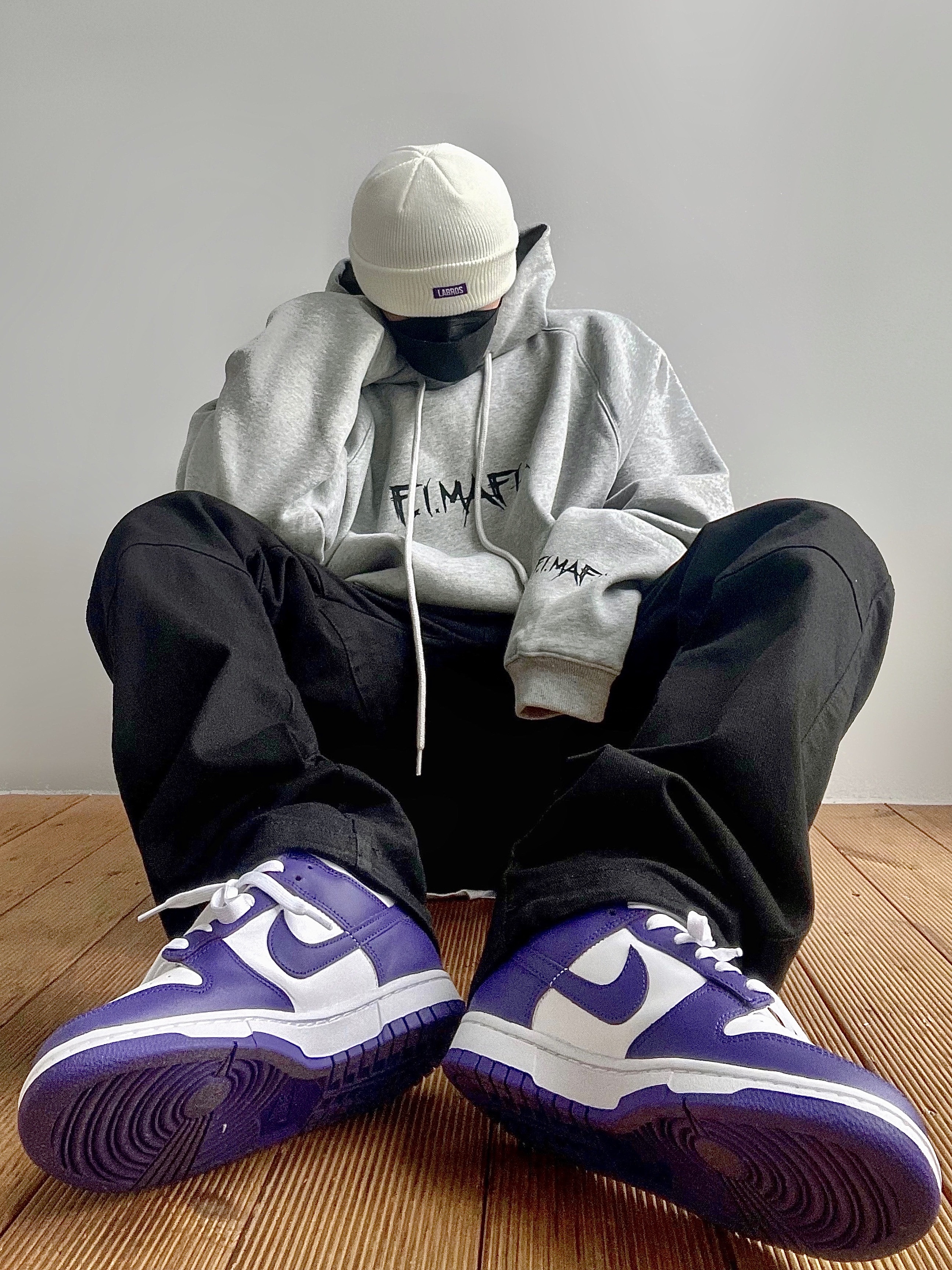 Nike Dunk Low Retro Championship Court Purple 착용 스타일