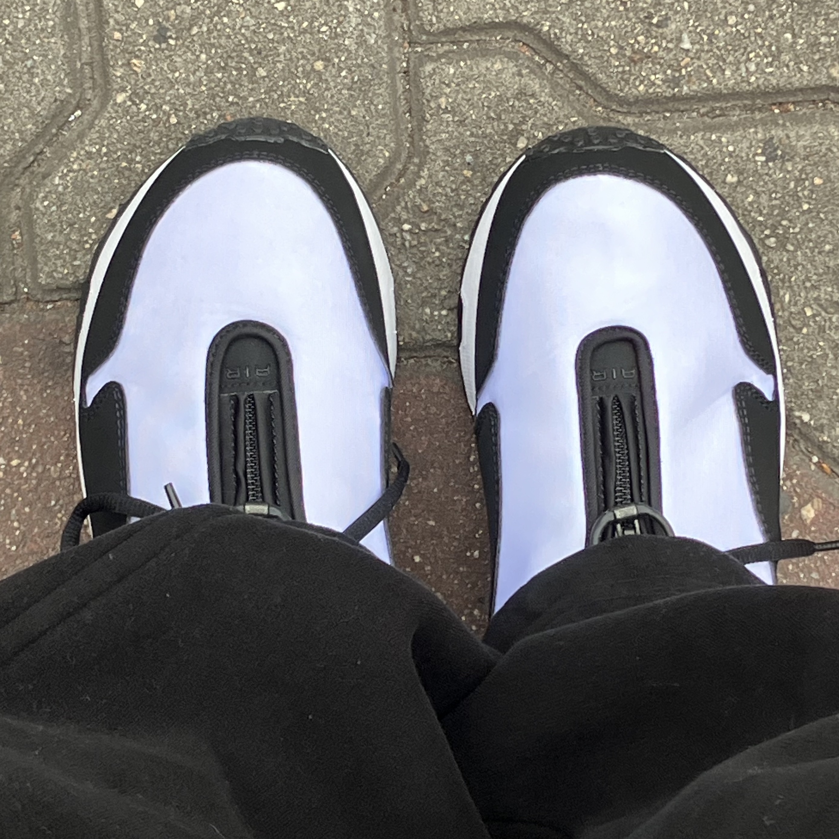 Nike x Comme des Garcons Homme Plus Air Max Sunder SP White Black 착용 스타일 - 1