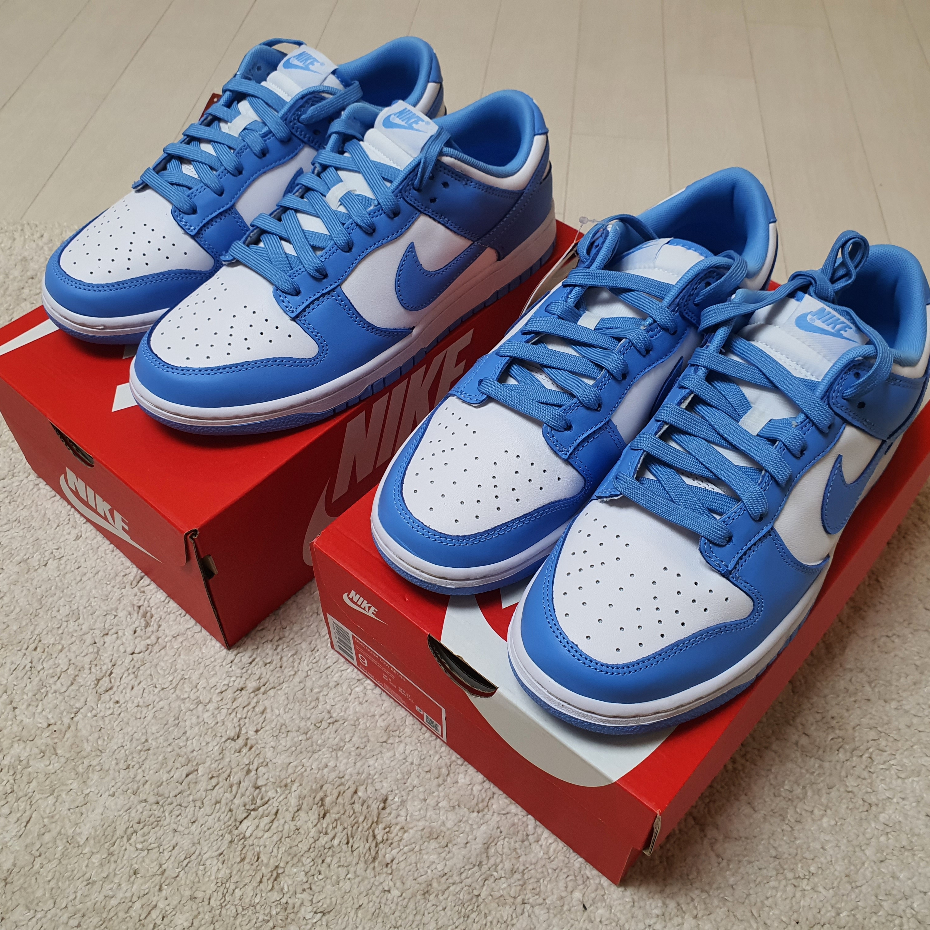 Nike Dunk Low Retro University Blue 착용 스타일 - 3