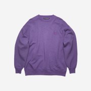 Acne Studios Forba Face Crewneck Sweatshirt Electric Purple