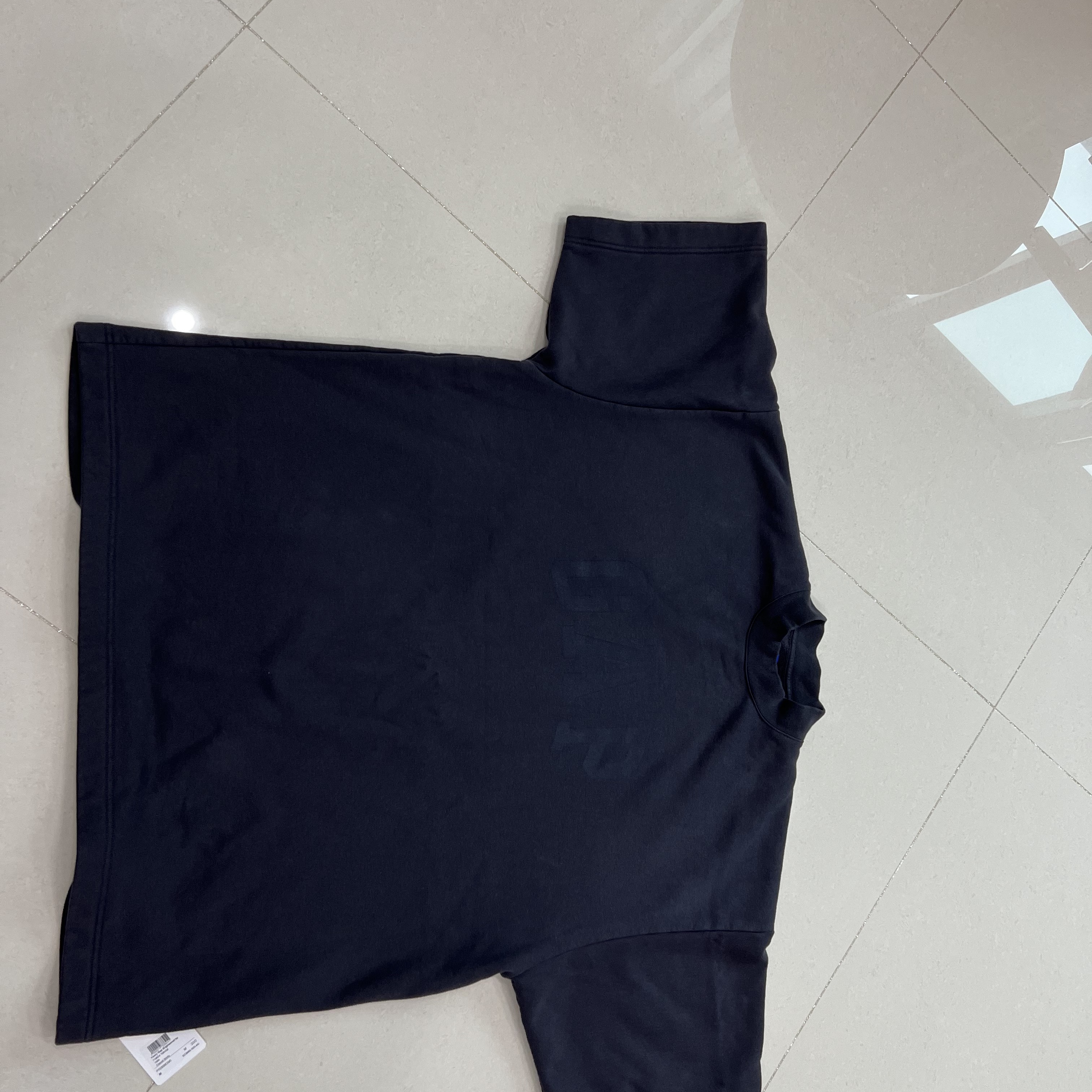 Jordan 1 Low Golf Wolf Grey, Yeezy Gap Engineered By Balenciaga Dove Padded Heavy Fleece T-Shirt Black 착용 스타일 - 4